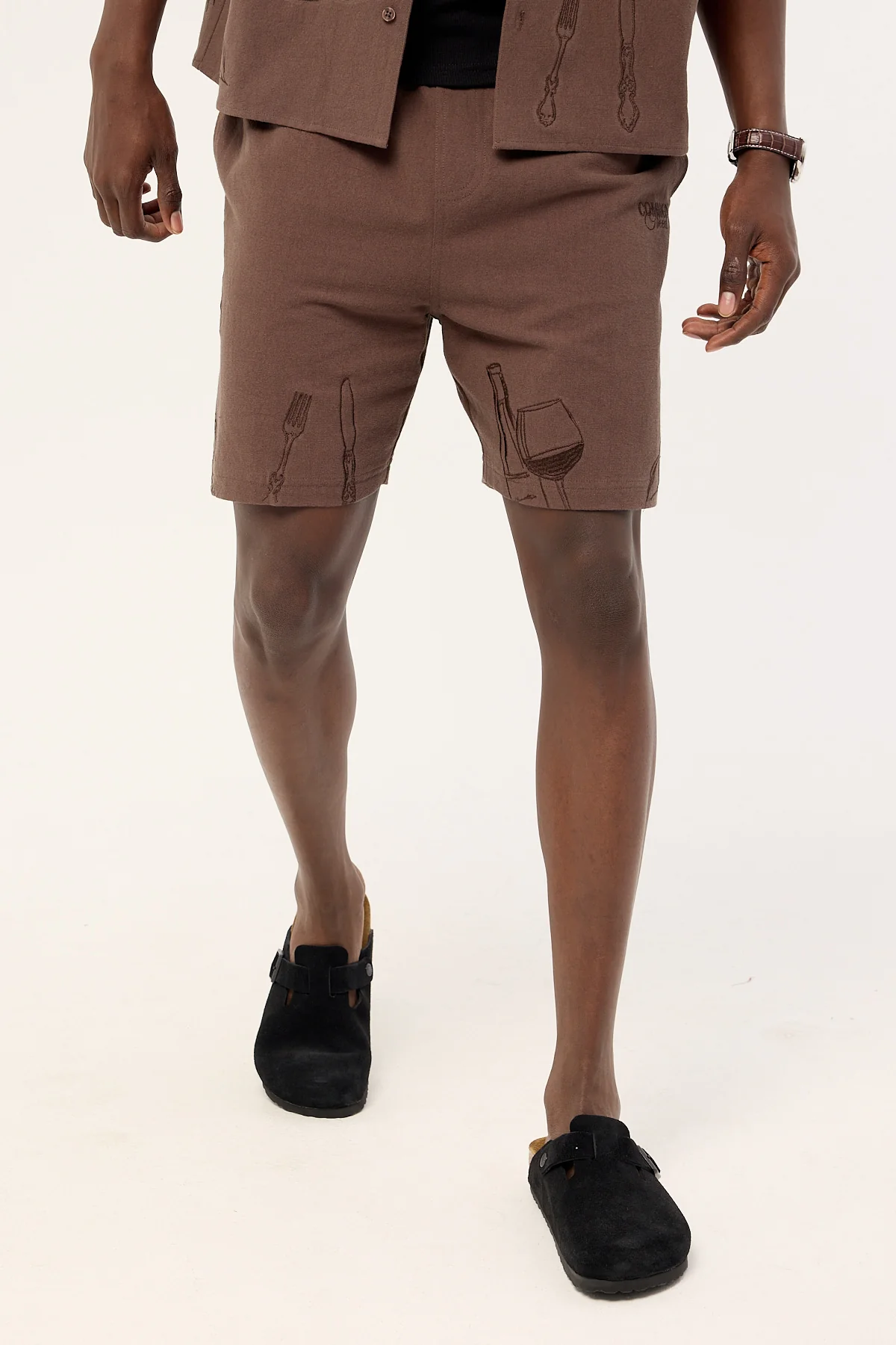 Common Need Alfresco Elastic Waist Short Brown - Image 2