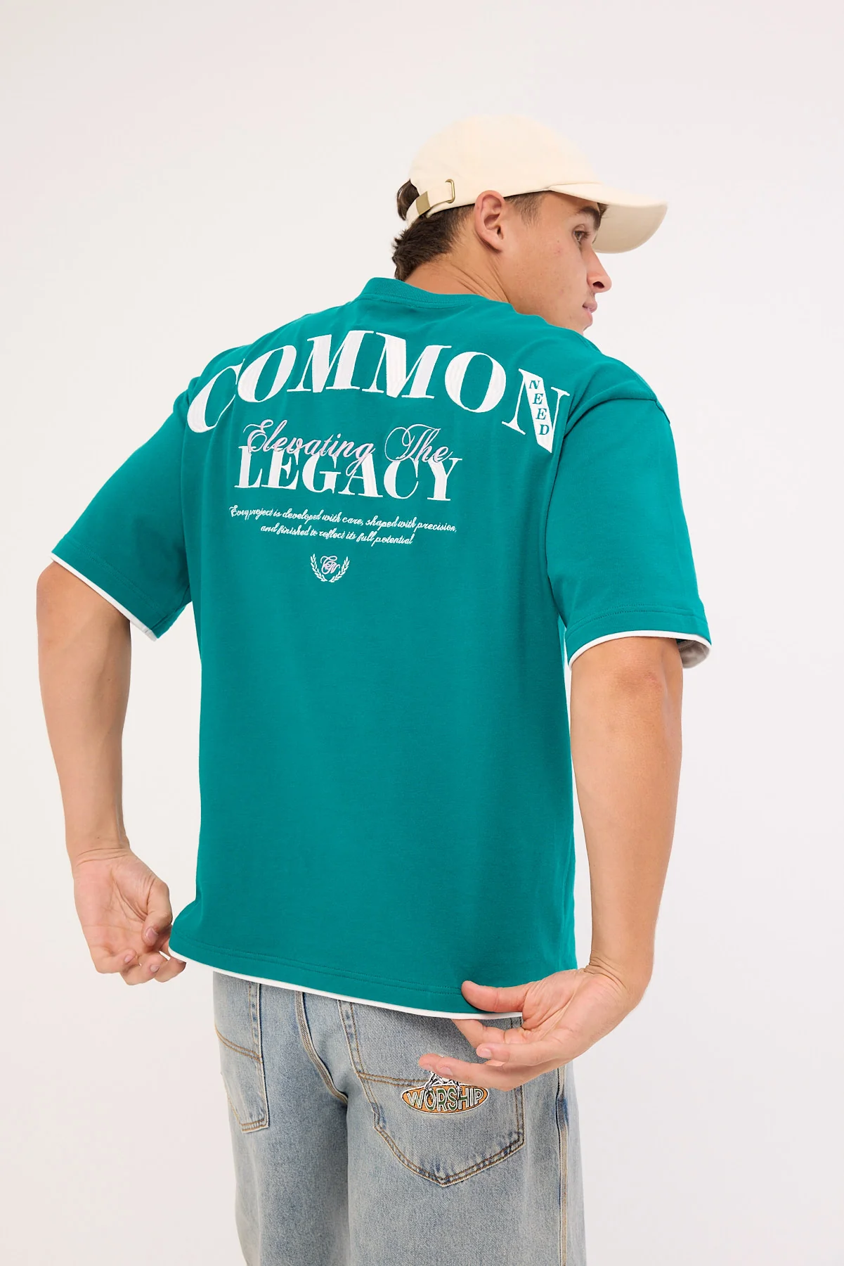 Common Need Arch Heavyweight Easy Tee Jade