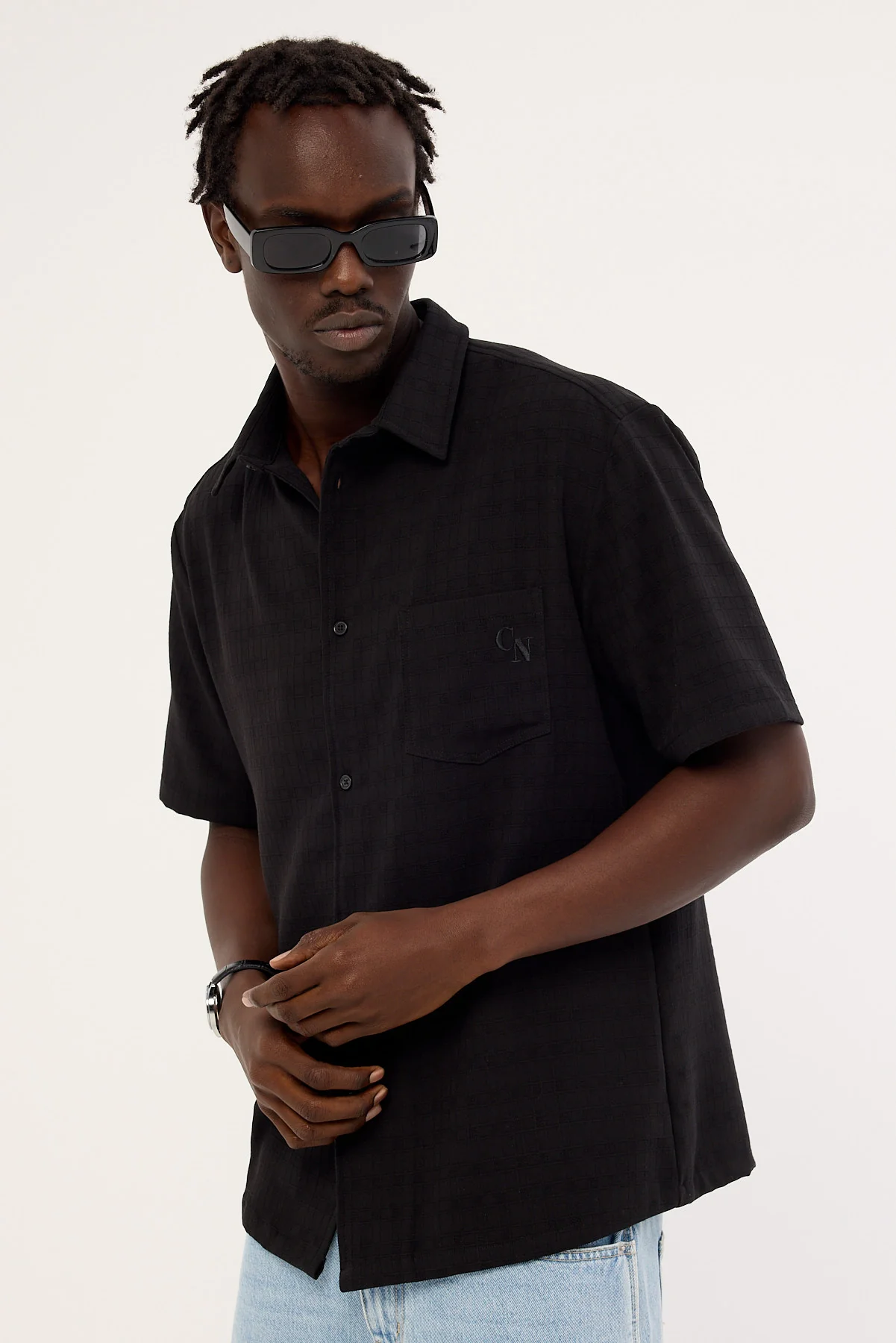 Common Need Array Mid Standard Shirt Black - Image 3