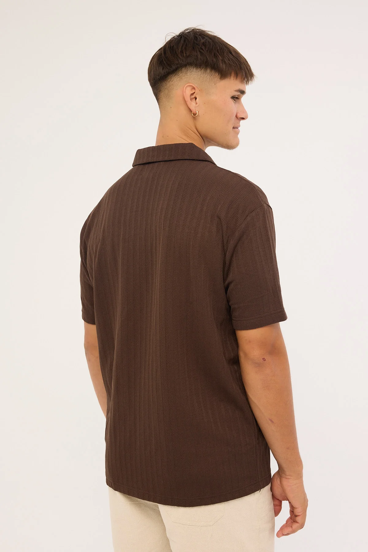 Common Need Arthur Boxy Polo Brown - Image 6