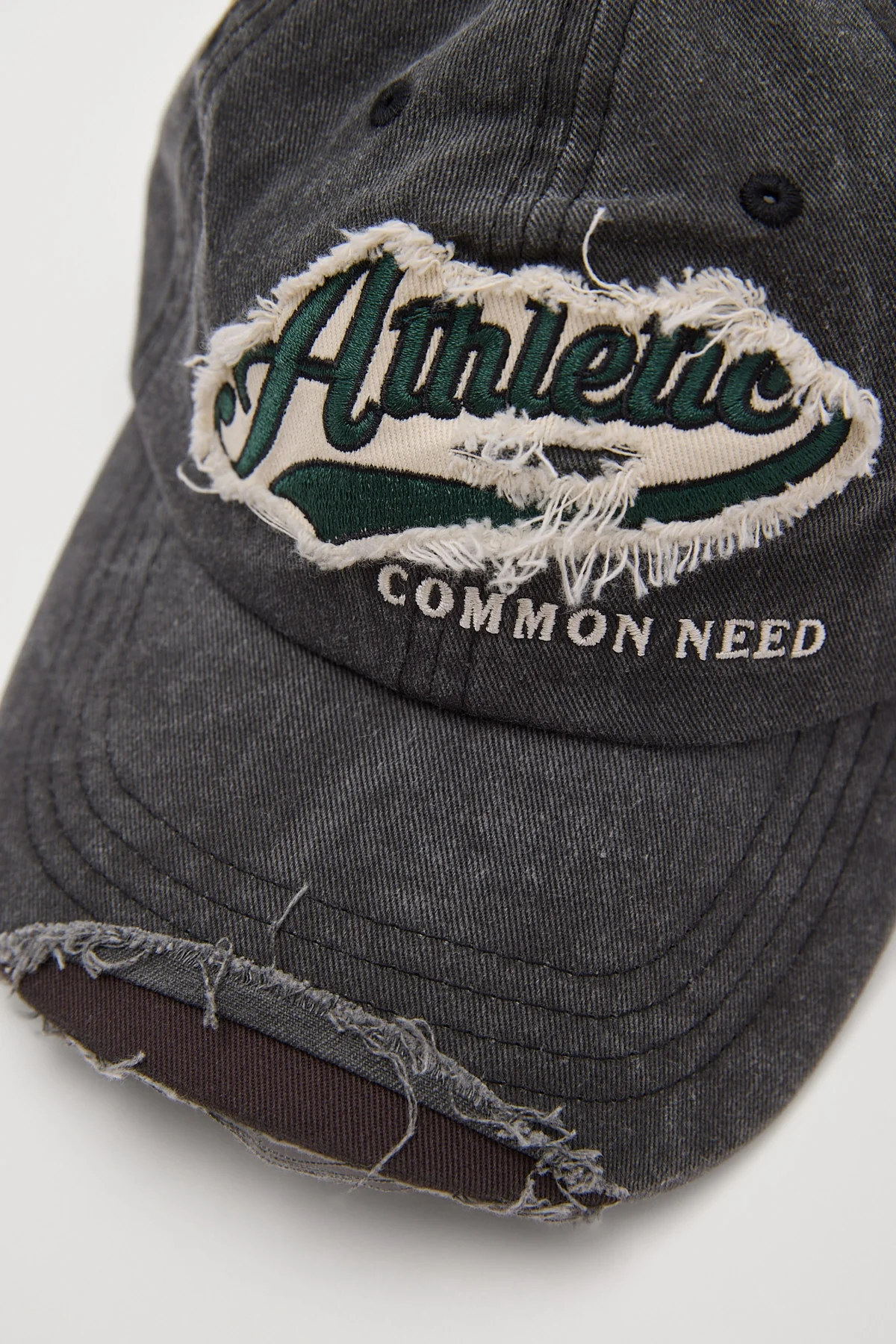 Common Need Athletic Distressed Dad Cap Washed Black - Image 2