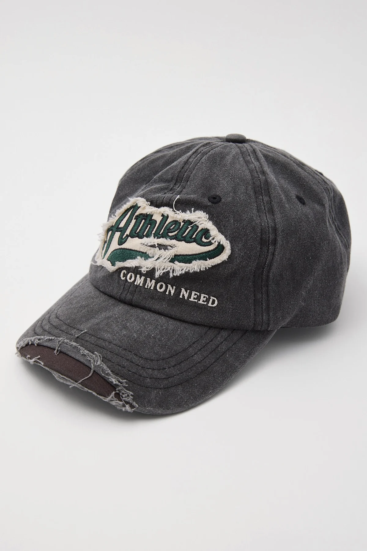 Common Need Athletic Distressed Dad Cap Washed Black - Image 3