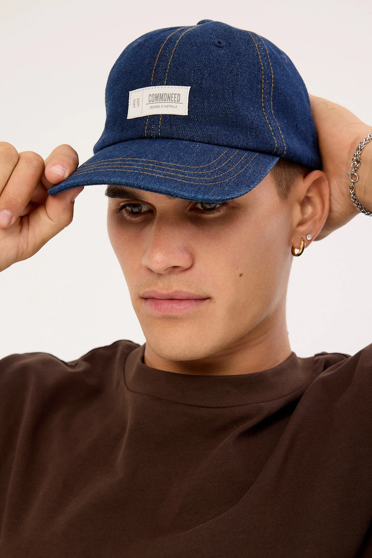 Common Need Atlas Denim Dad Cap Raw Indigo - Image 5