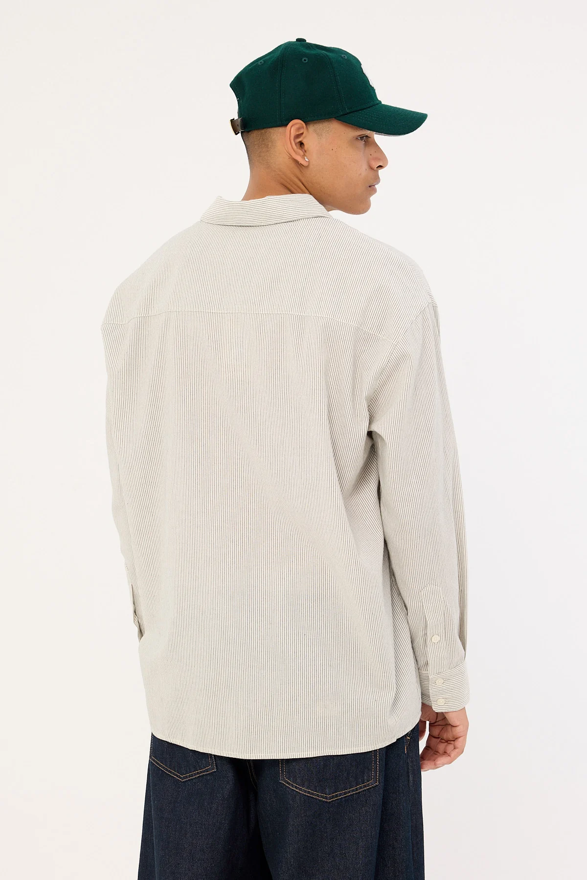 Common Need Babylon Long Sleeve Shirt Oat Stripe - Image 4
