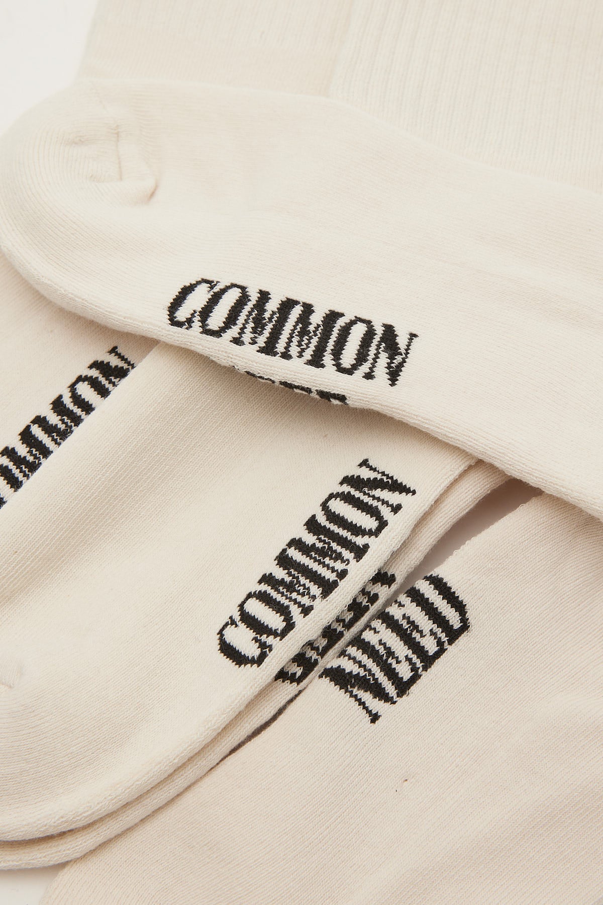 Common Need Basic Crew Sock 3 Pack Cream - Image 2