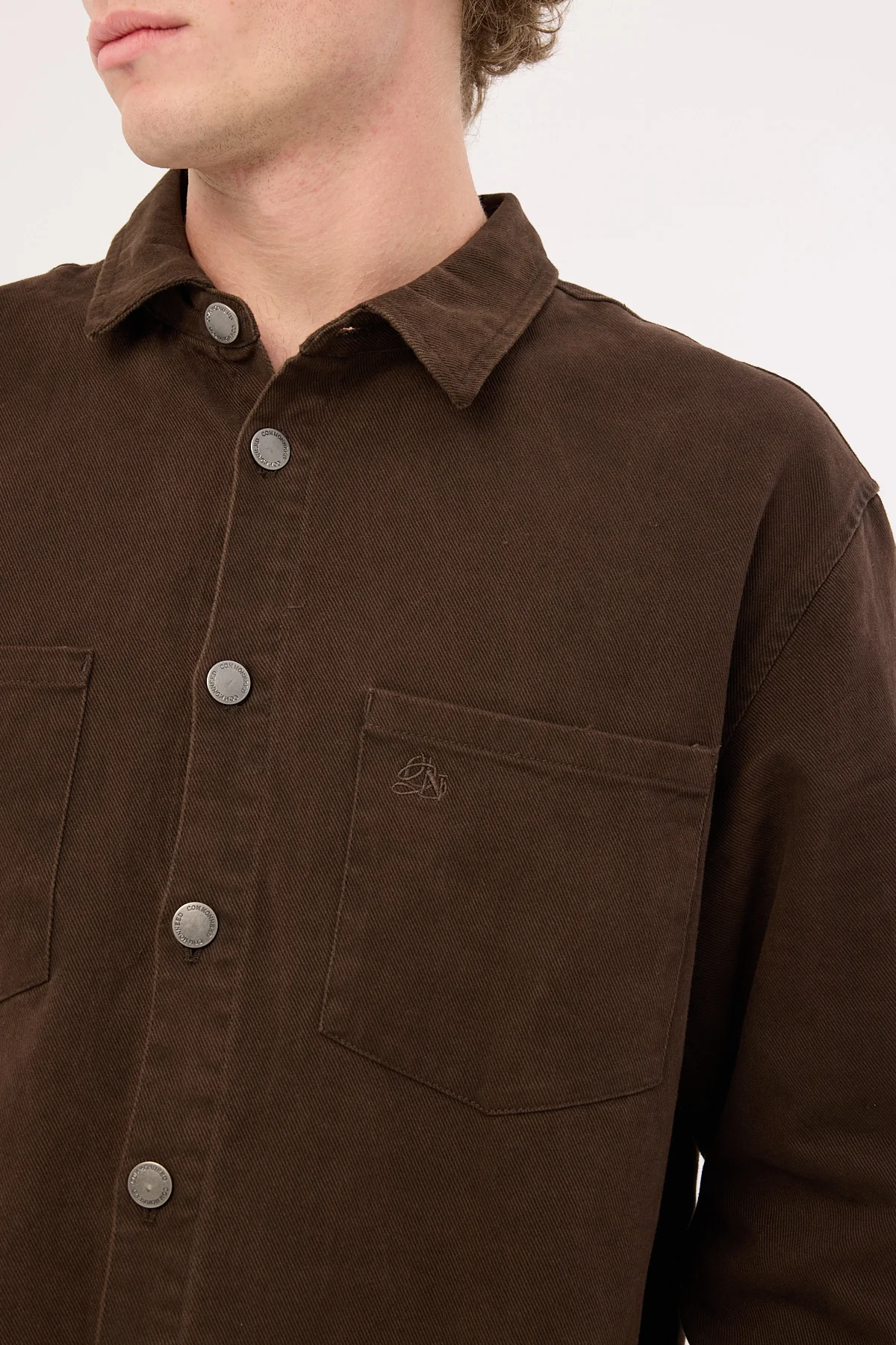 Common Need Bellmere Boxy Overshirt Washed Brown - Image 4