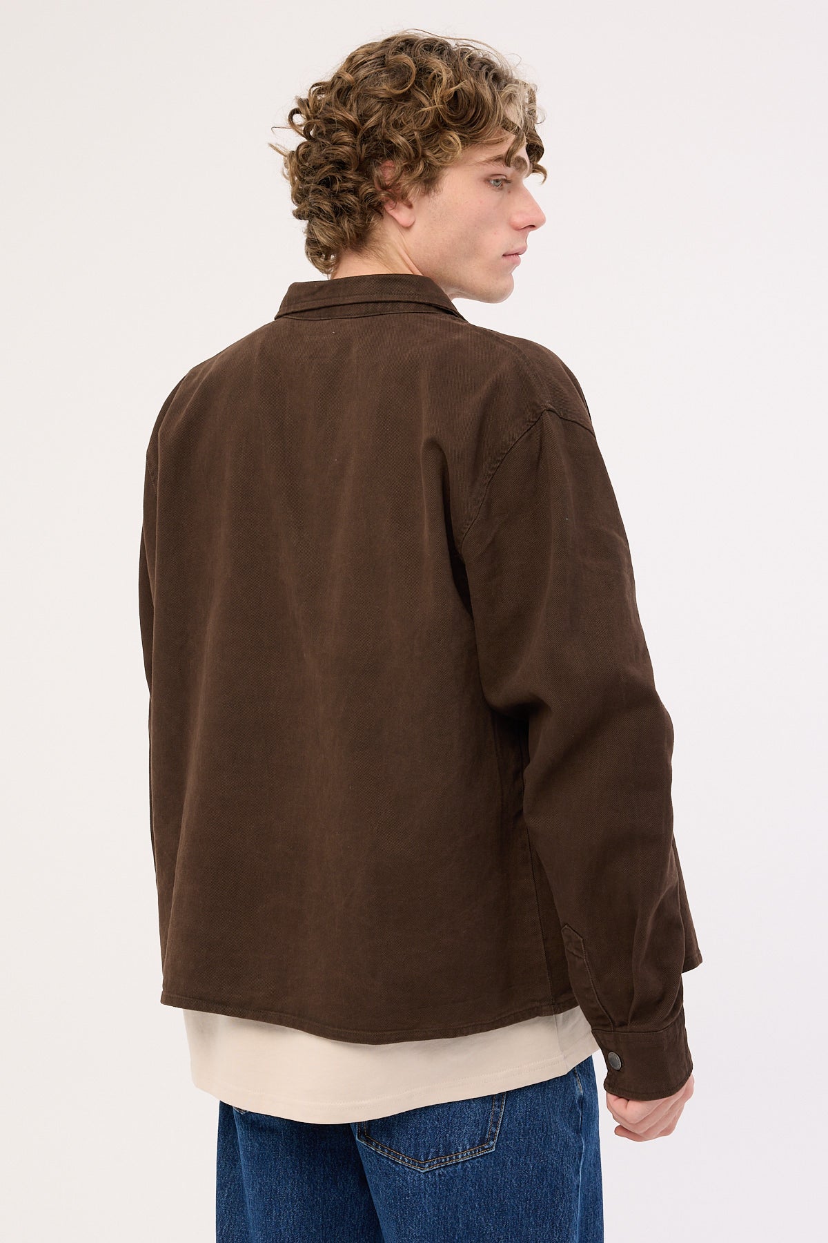 Common Need Bellmere Boxy Overshirt Washed Brown - Image 8