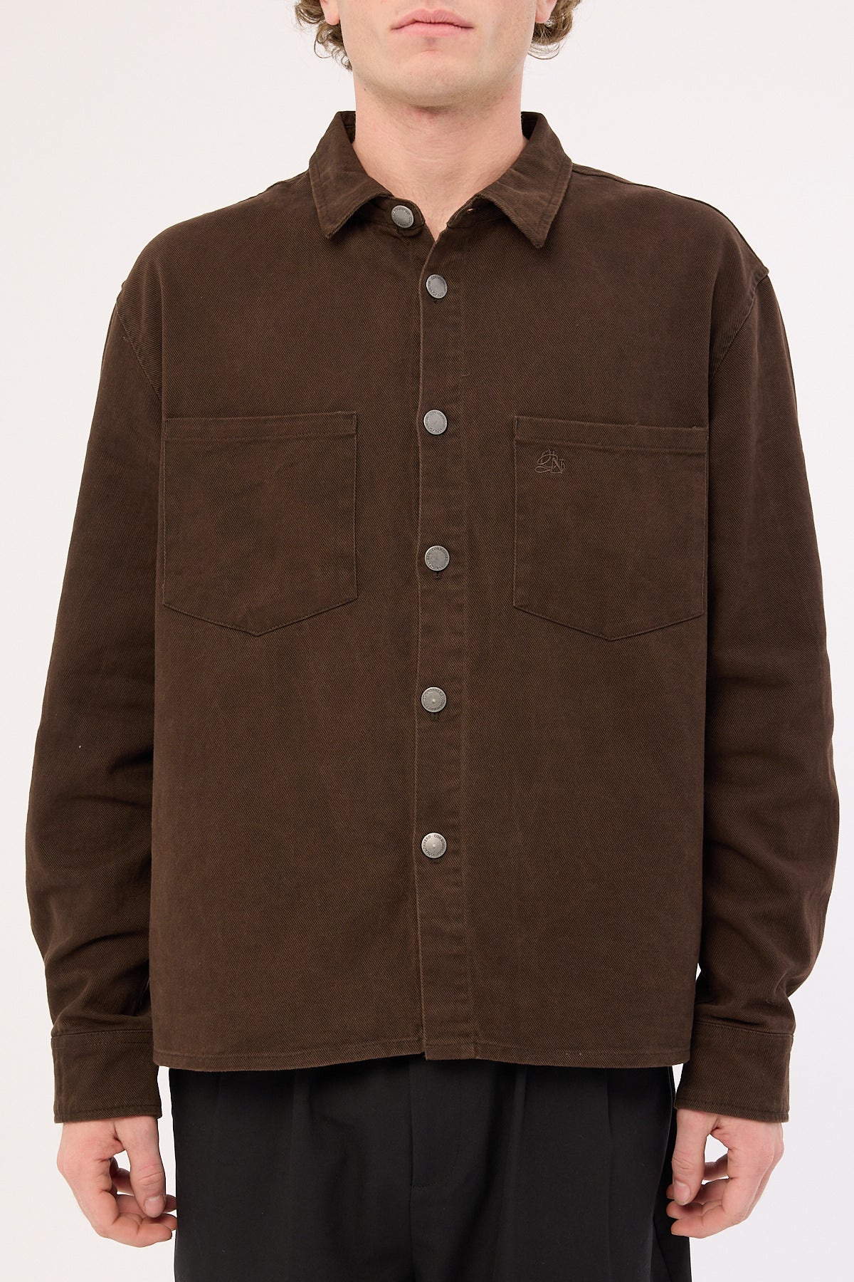 Common Need Bellmere Boxy Overshirt Washed Brown - Image 9