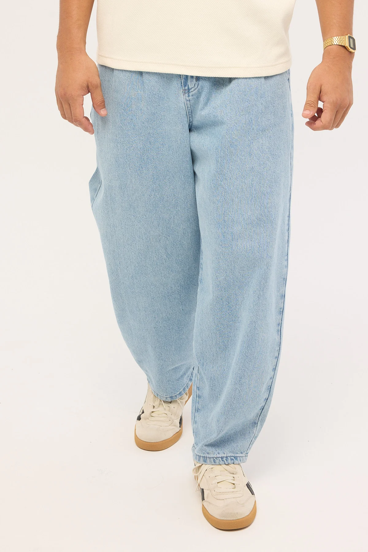 Common Need Blanco Pleated Jean Haze Blue - Image 2