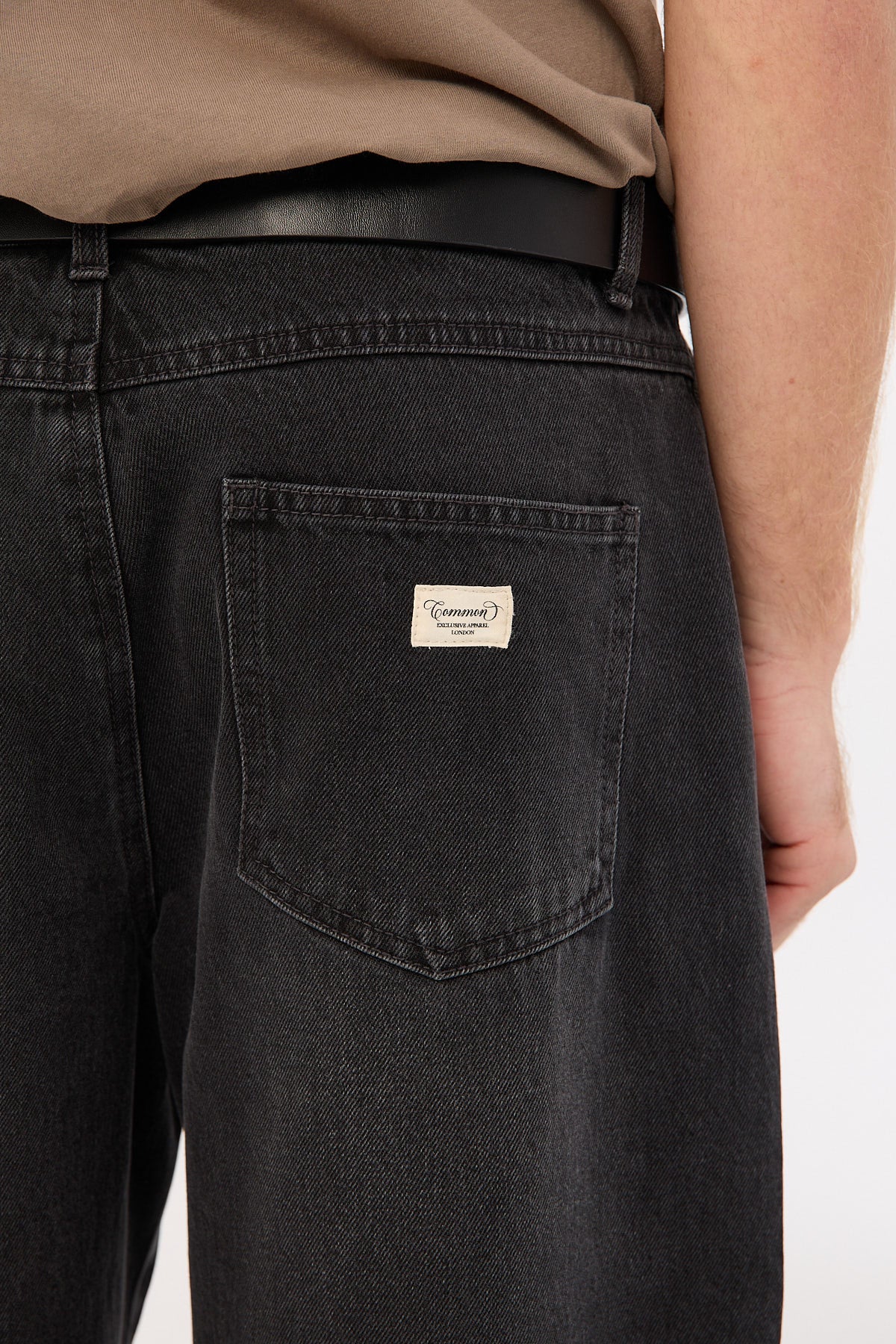 Common Need Blanco Pleated Jean Tinted Black - Image 6