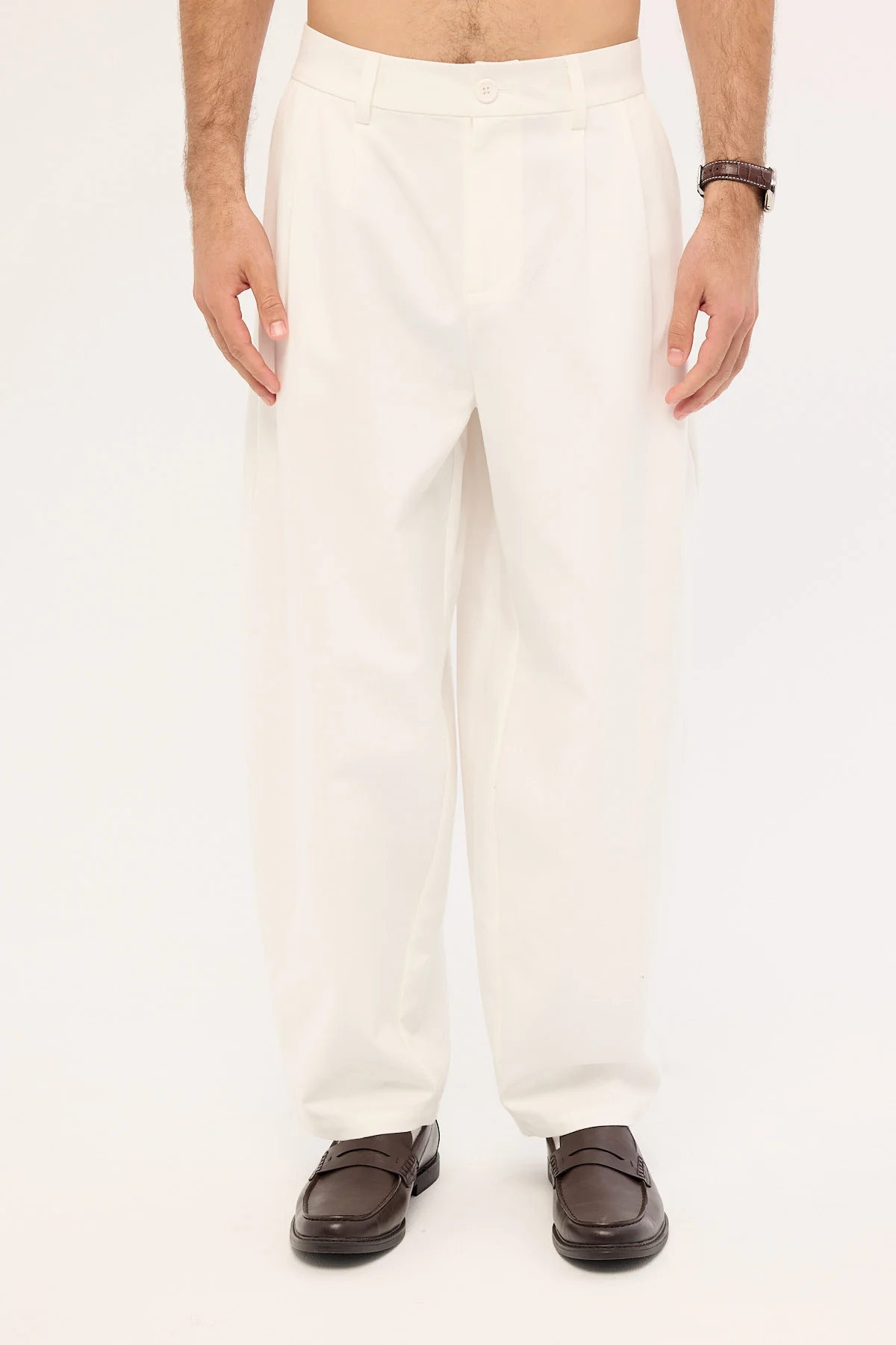 Common Need Blanco Pleated Tailored Trouser White - Image 6