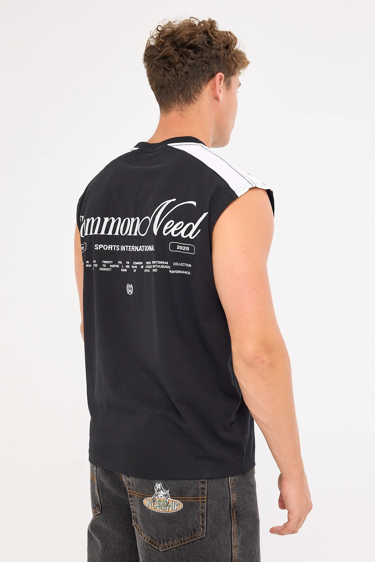 Common Need Blockade Muscle Tank Black/White - Image 5