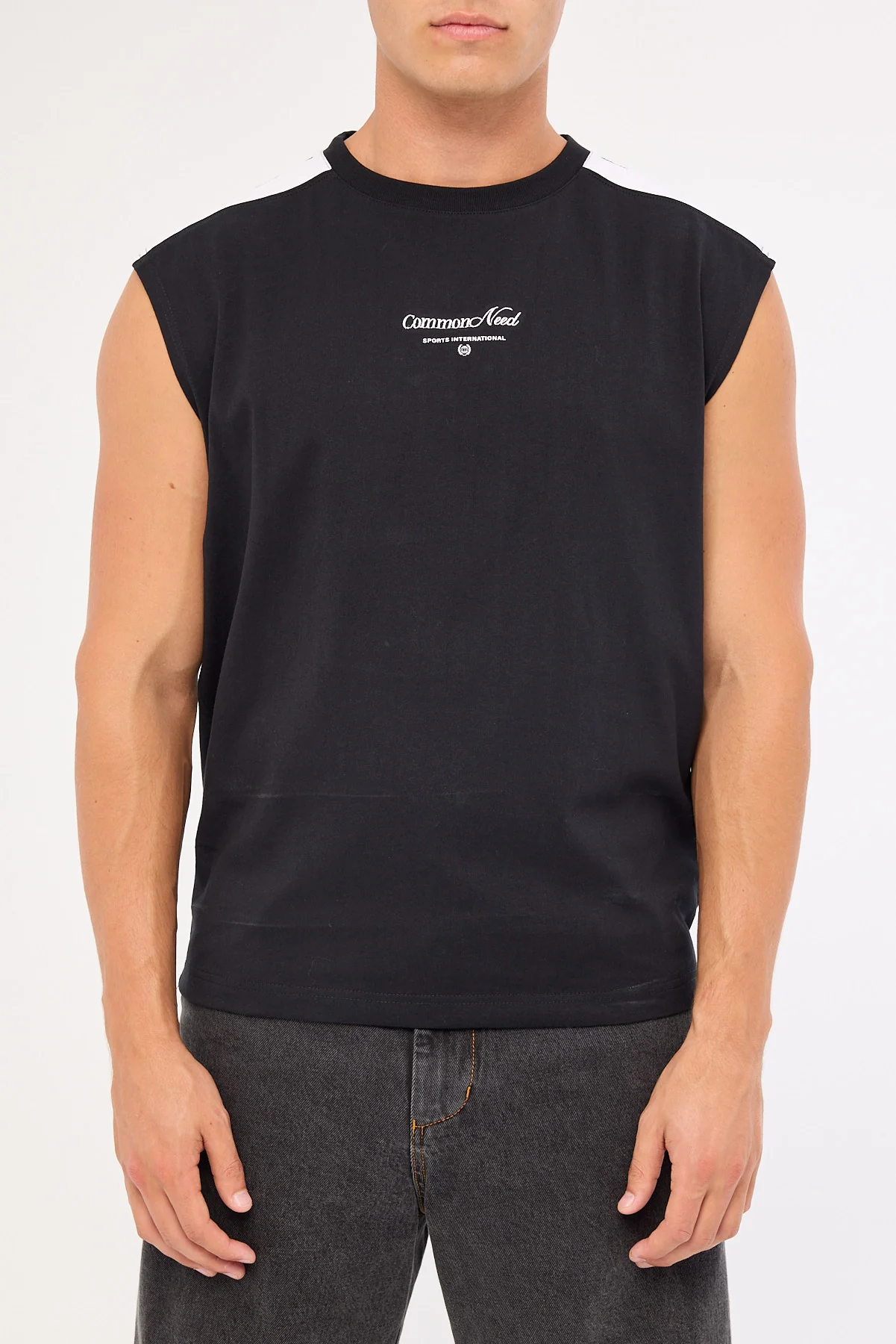 Common Need Blockade Muscle Tank Black/White - Image 7