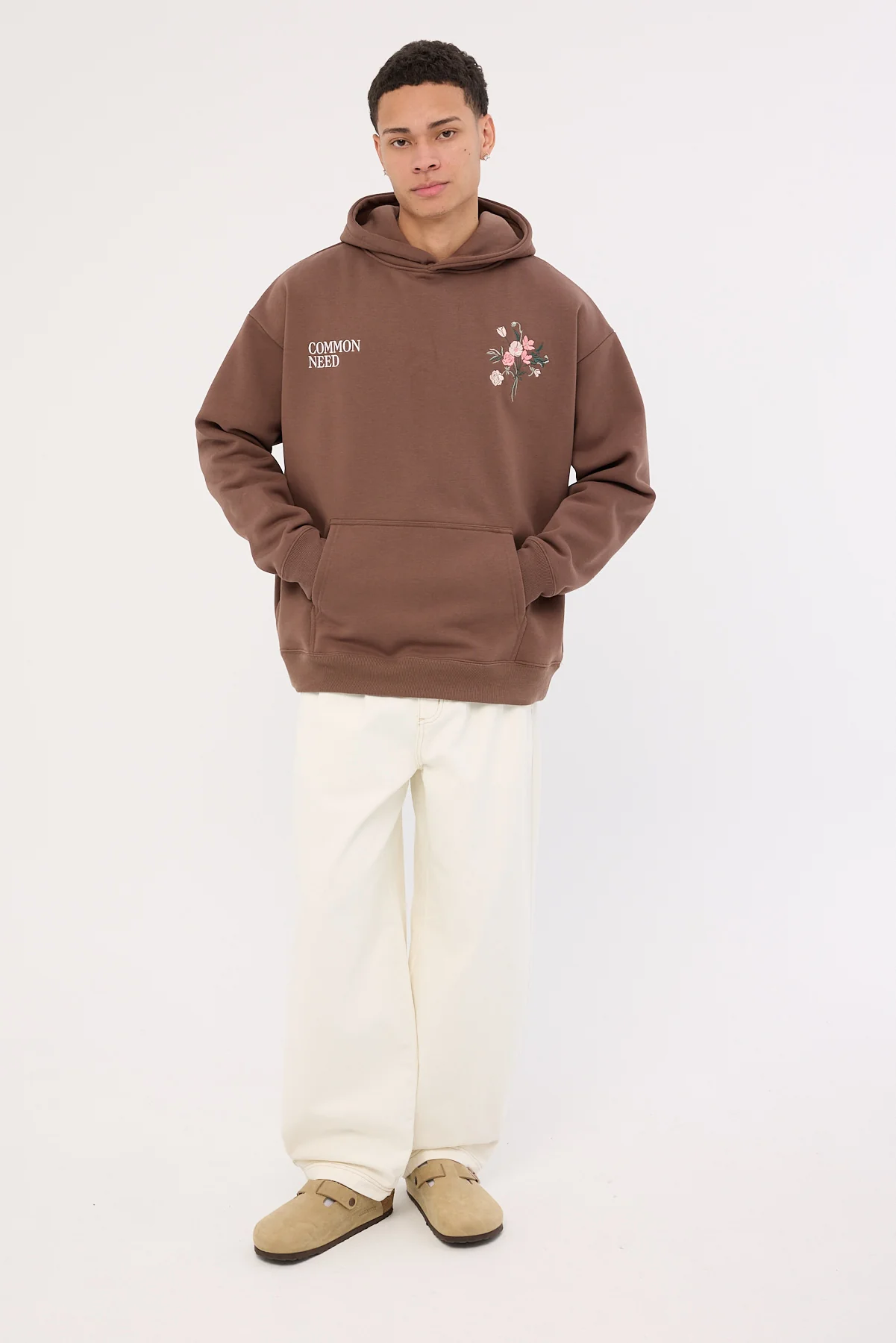 Common Need Botanica Boxy Hoodie Coffee Brown - Image 2