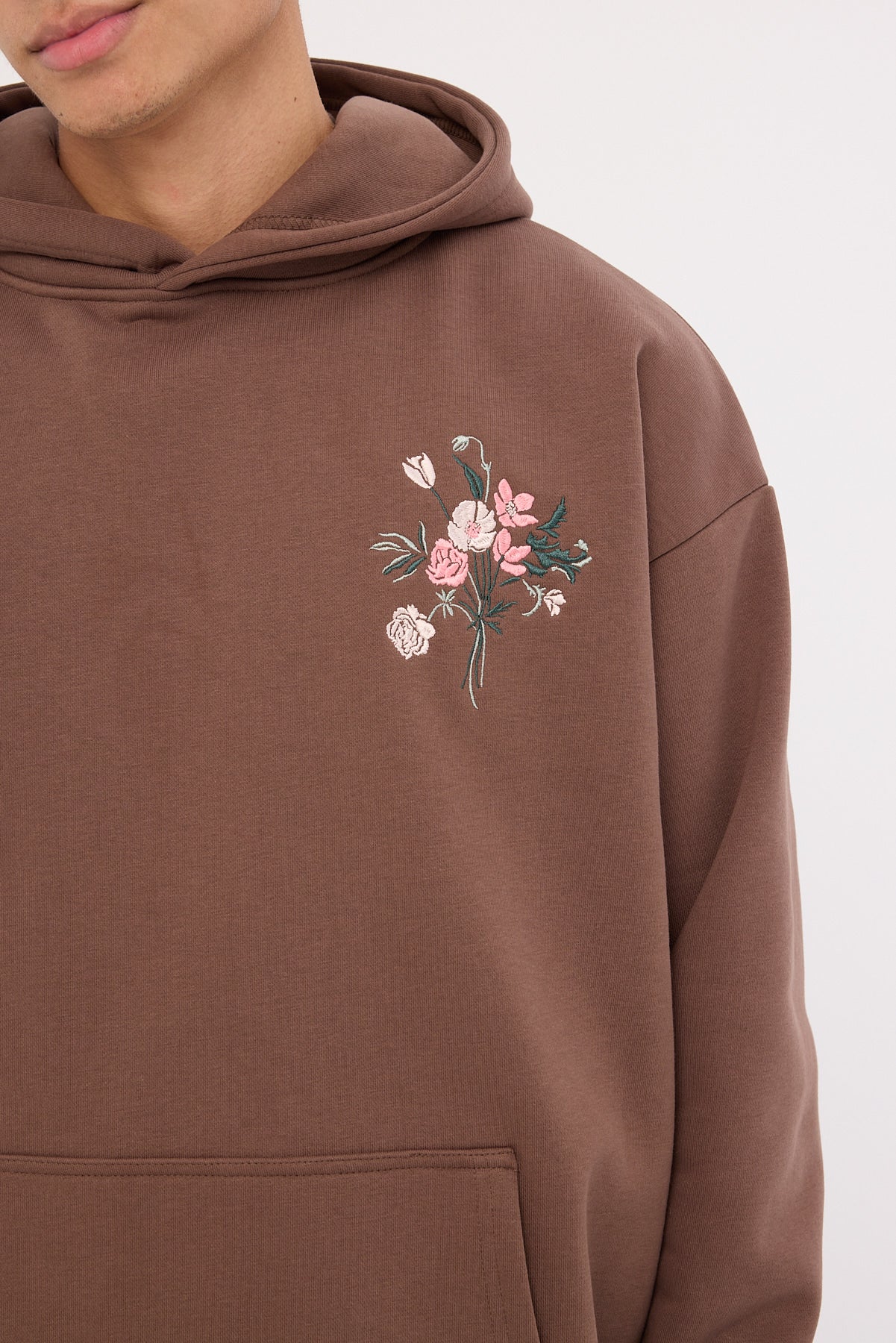 Common Need Botanica Boxy Hoodie Coffee Brown - Image 4