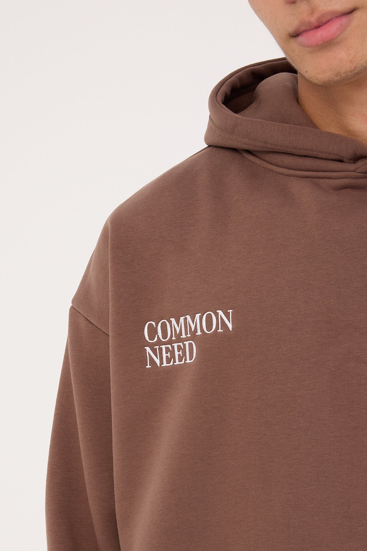 Common Need Botanica Boxy Hoodie Coffee Brown - Image 5