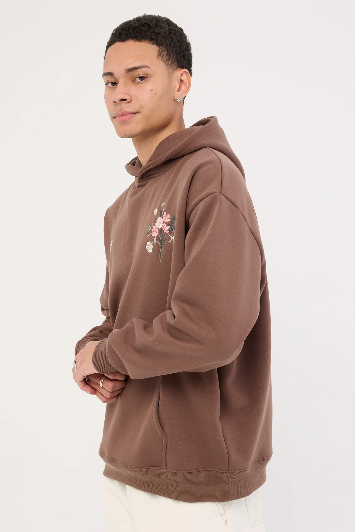 Common Need Botanica Boxy Hoodie Coffee Brown - Image 6