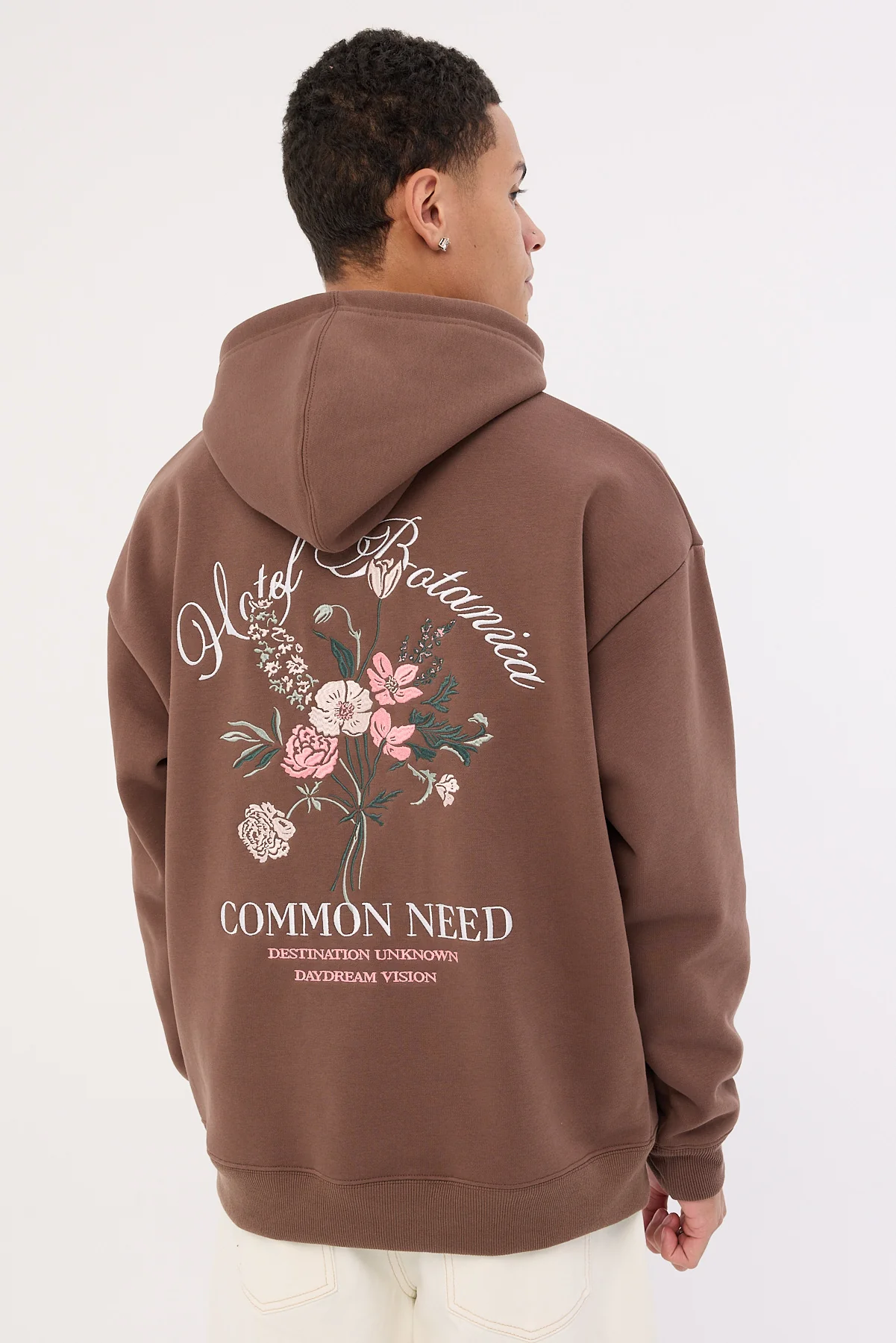 Common Need Botanica Boxy Hoodie Coffee Brown - Image 7
