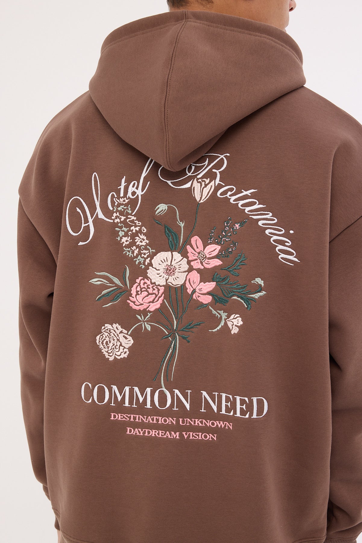 Common Need Botanica Boxy Hoodie Coffee Brown - Image 8