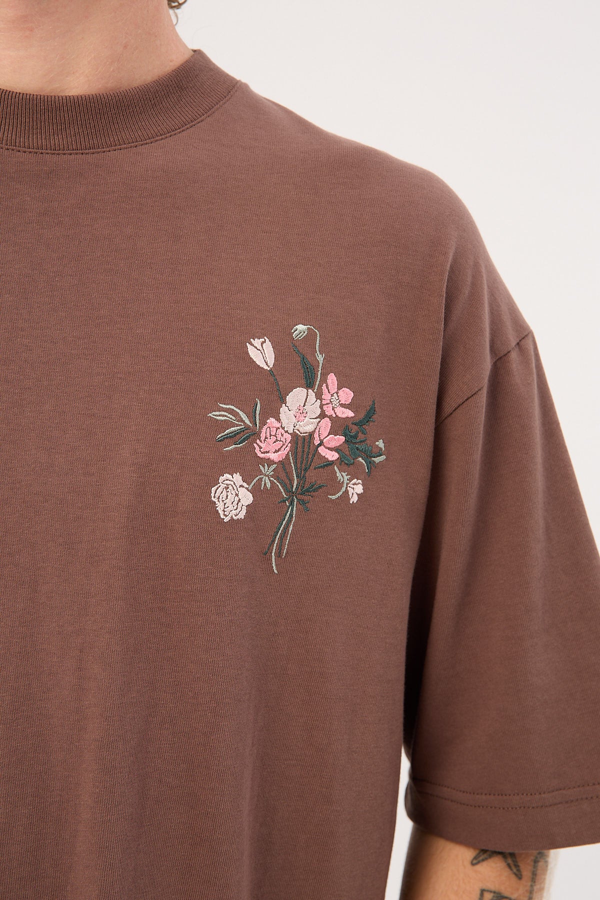 Common Need Botanica Heavyweight Easy Tee Brown - Image 3