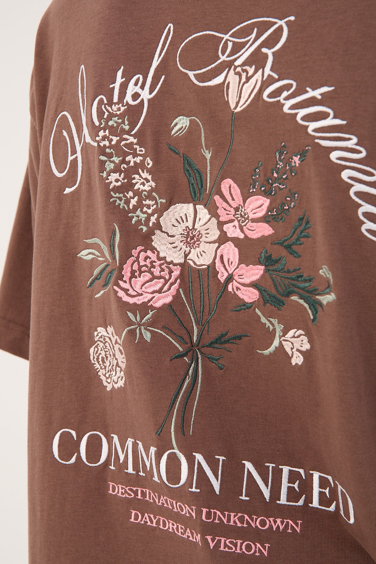 Common Need Botanica Heavyweight Easy Tee Brown - Image 9