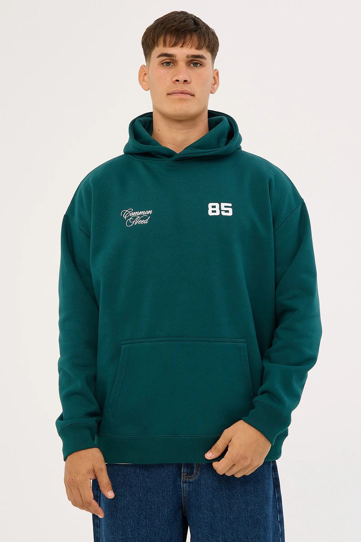 Common Need Brady Boxy Hoodie Teal - Image 3