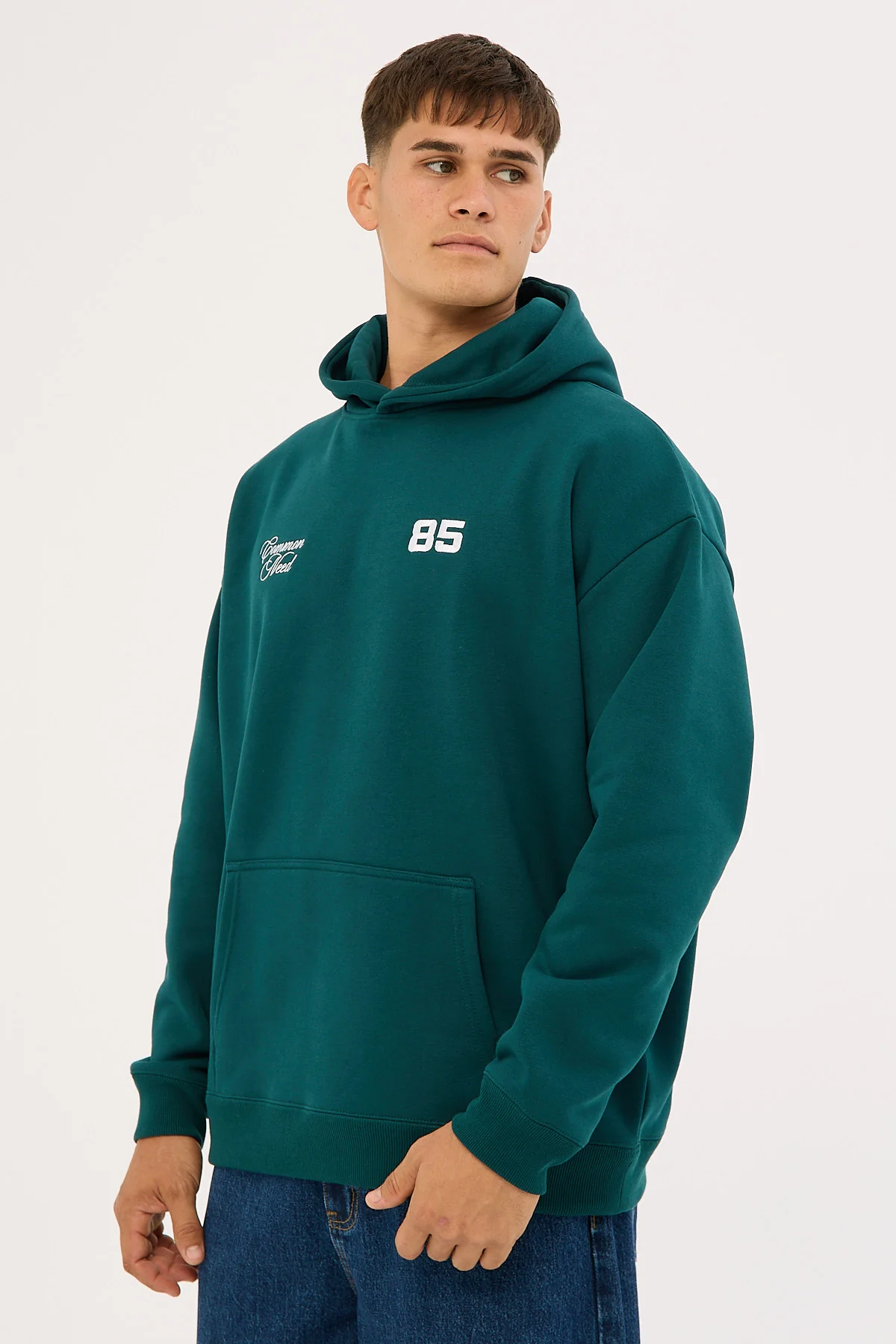 Common Need Brady Boxy Hoodie Teal - Image 4