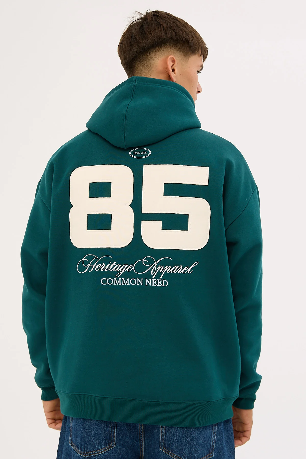 Common Need Brady Boxy Hoodie Teal - Image 6