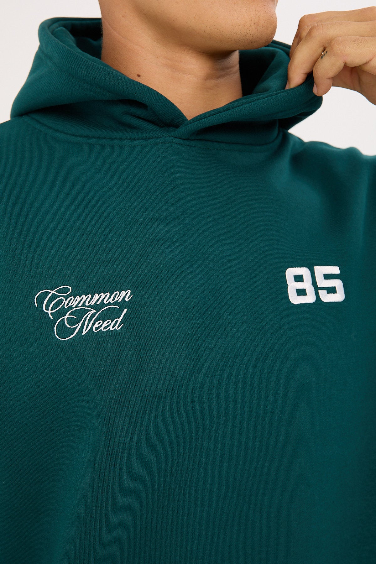 Common Need Brady Boxy Hoodie Teal - Image 8