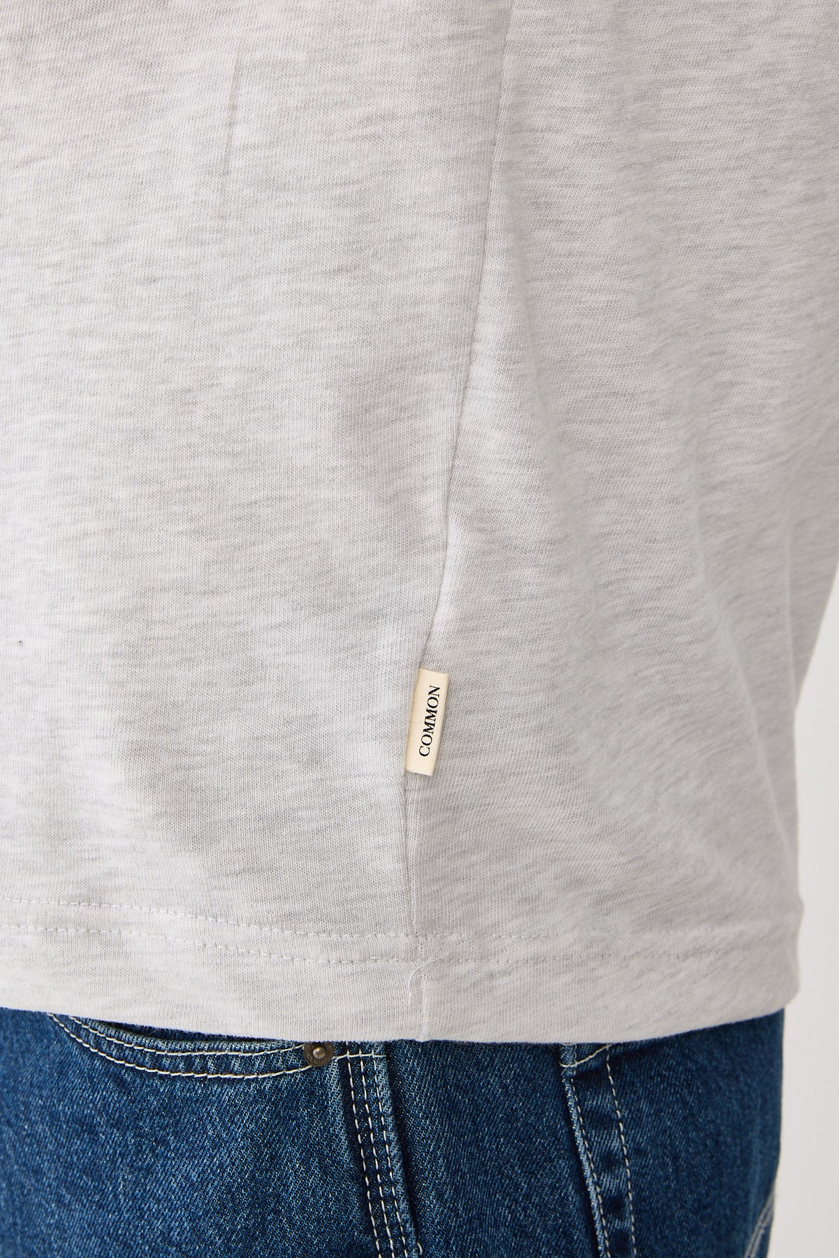 Common Need Brushed Cotton Muscle Tank Snow Marle - Image 7