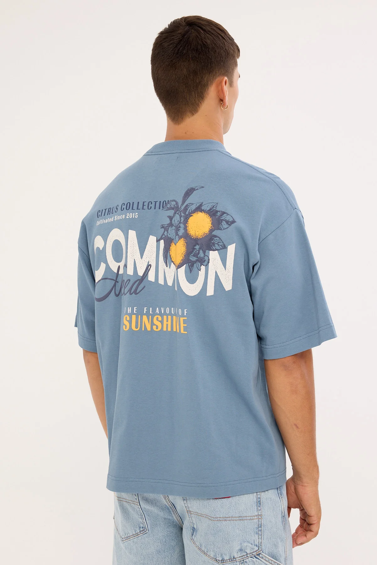 Common Need Burst Heavyweight Easy Tee Vintage Blue - Image 6