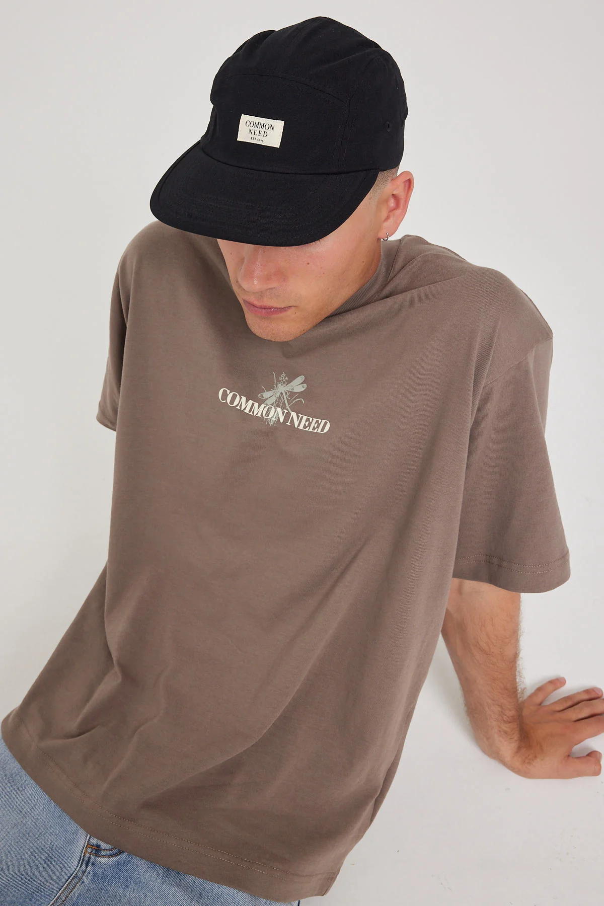Common Need Canvas 5 Panel Camp Cap Black - Image 6