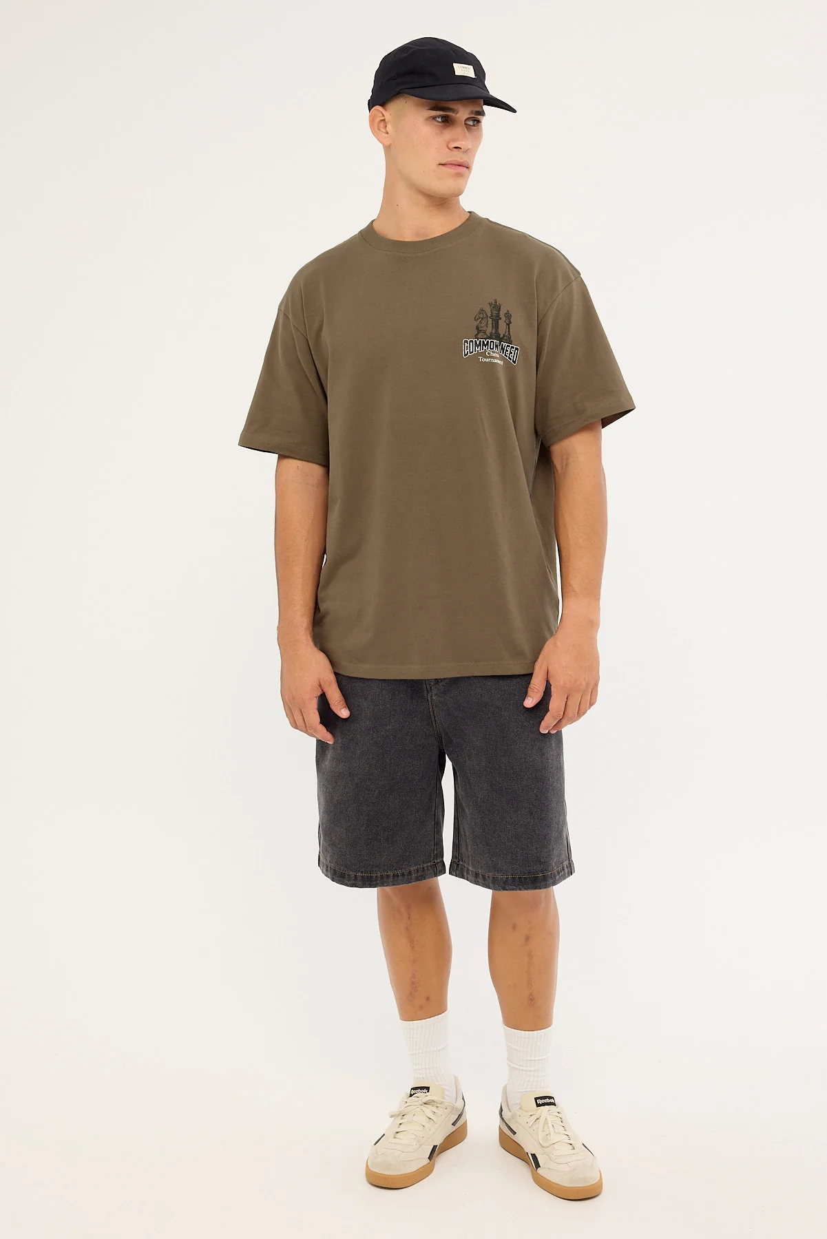 Common Need Checkmate Heavyweight Boxy Tee Brown - Image 2