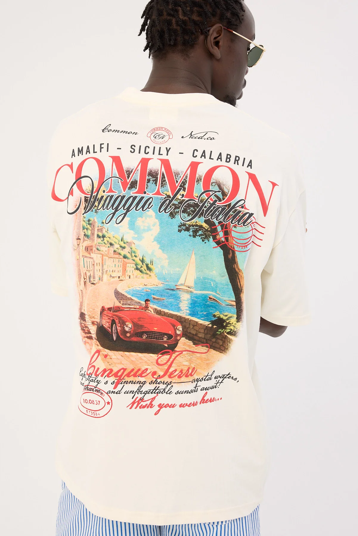 Common Need Cinque Terre Heavyweight Boxy Tee Cloud White - Image 5
