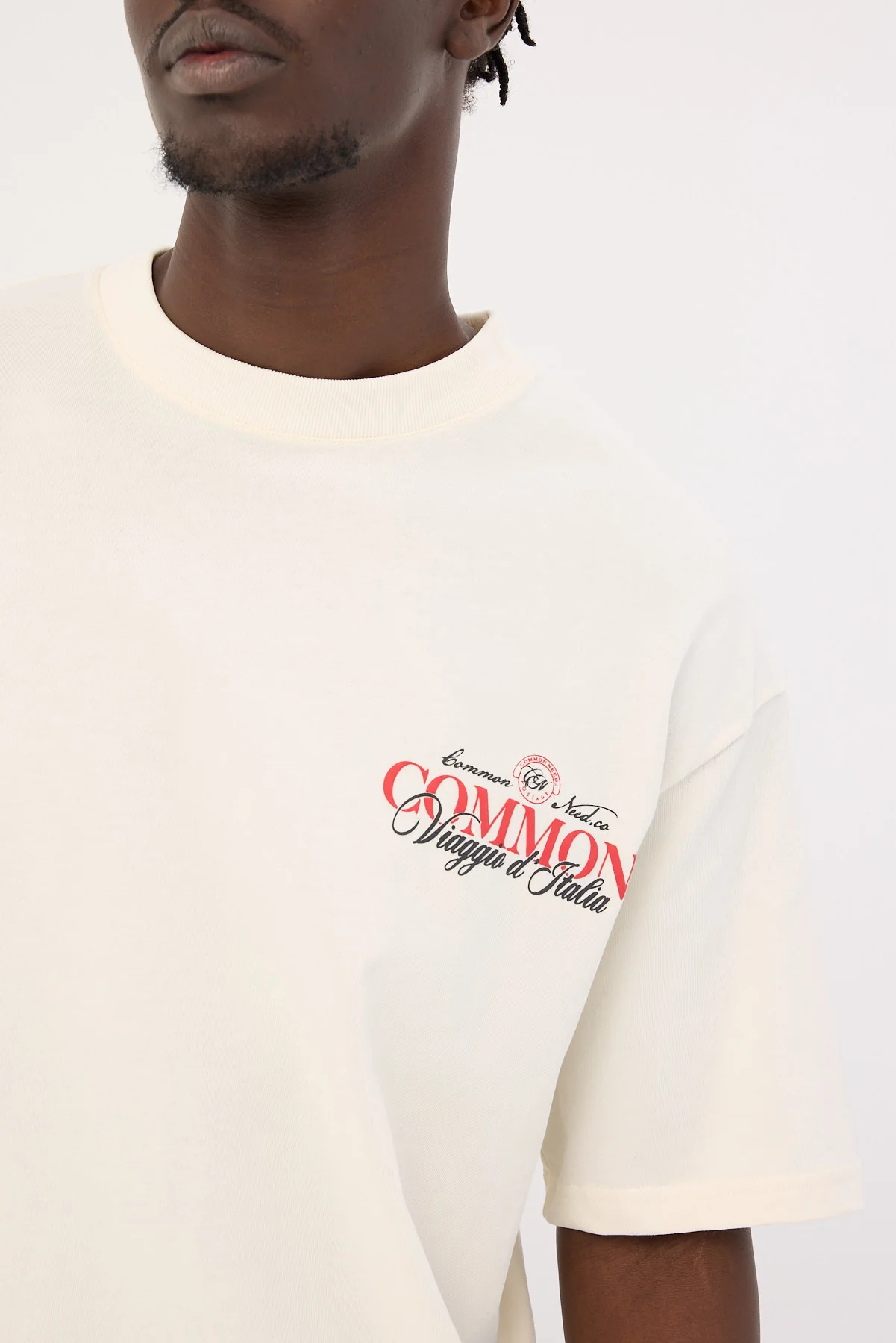 Common Need Cinque Terre Heavyweight Boxy Tee Cloud White - Image 8