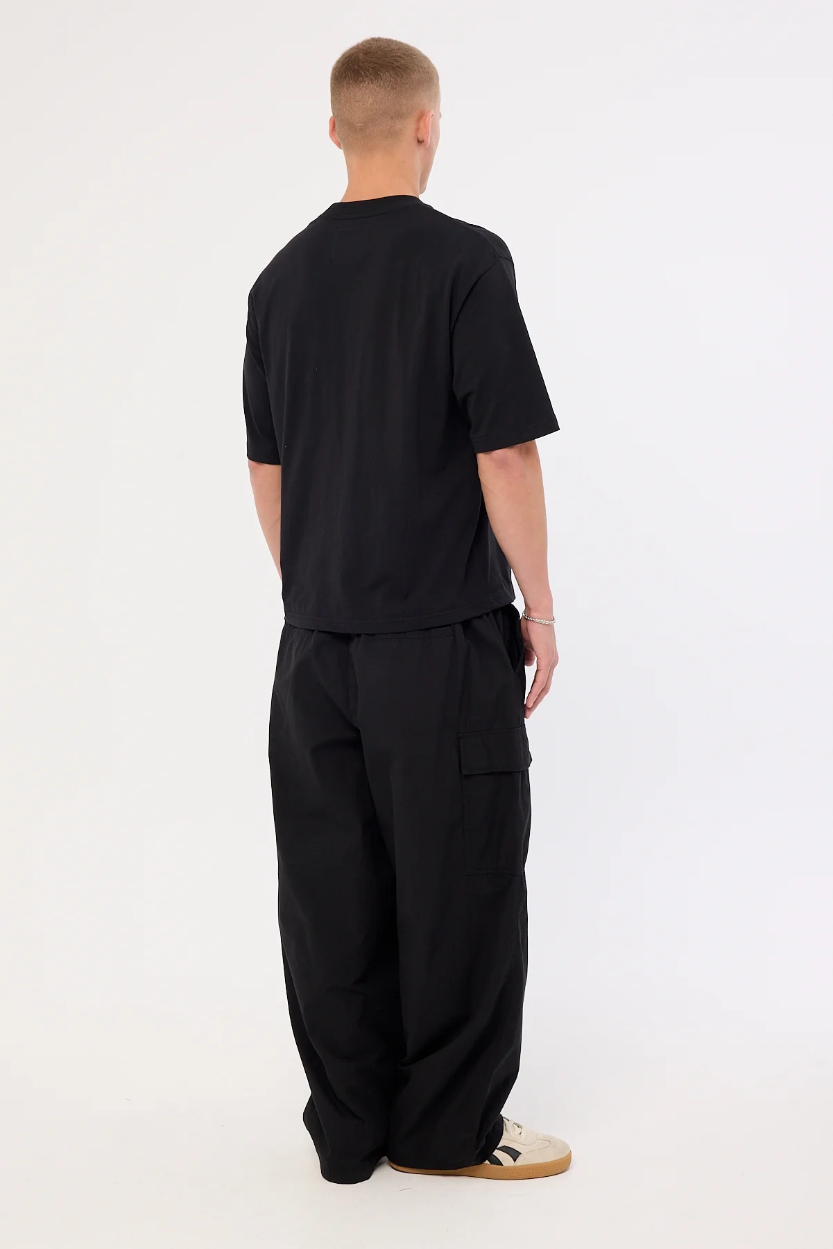 Common Need Circuit Baggy Cargo Pant Black - Image 5