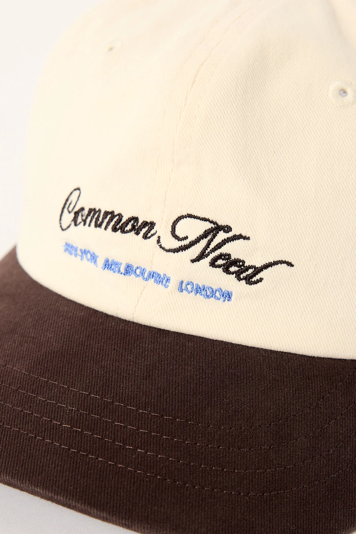 Common Need Cities Mid Profile Cap Off White/Brown - Image 2