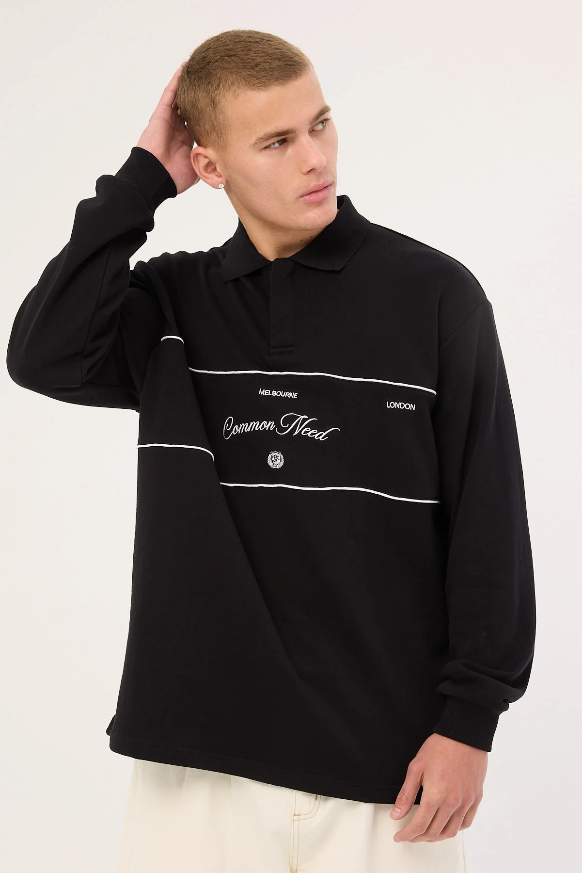 Common Need Cities Rugby Shirt Night Black