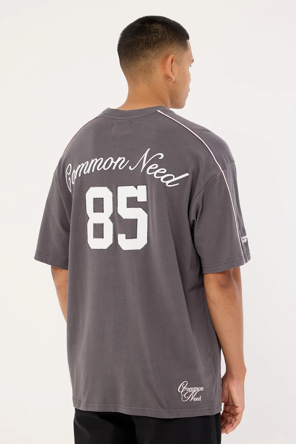 Common Need Cluster Heavyweight Boxy Tee Asphalt