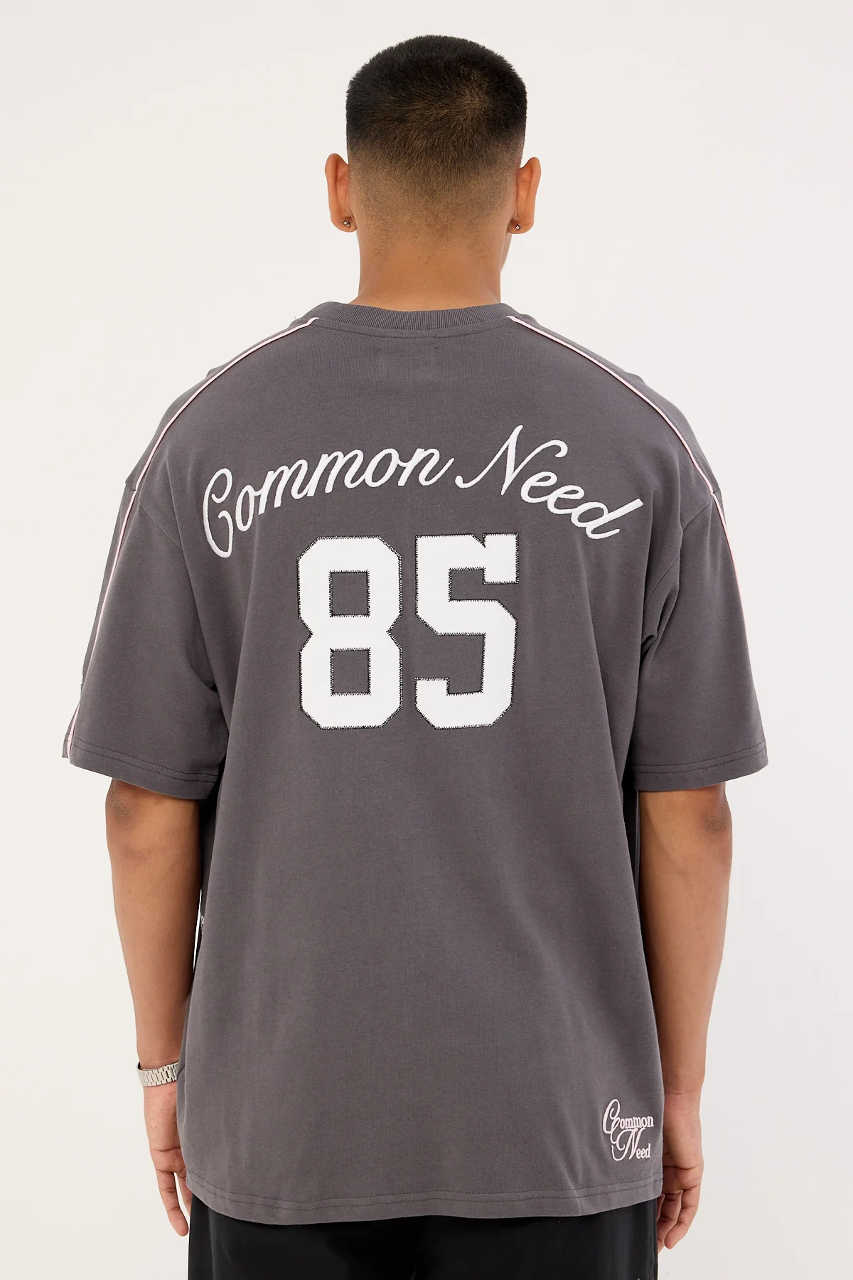 Common Need Cluster Heavyweight Boxy Tee Asphalt - Image 7