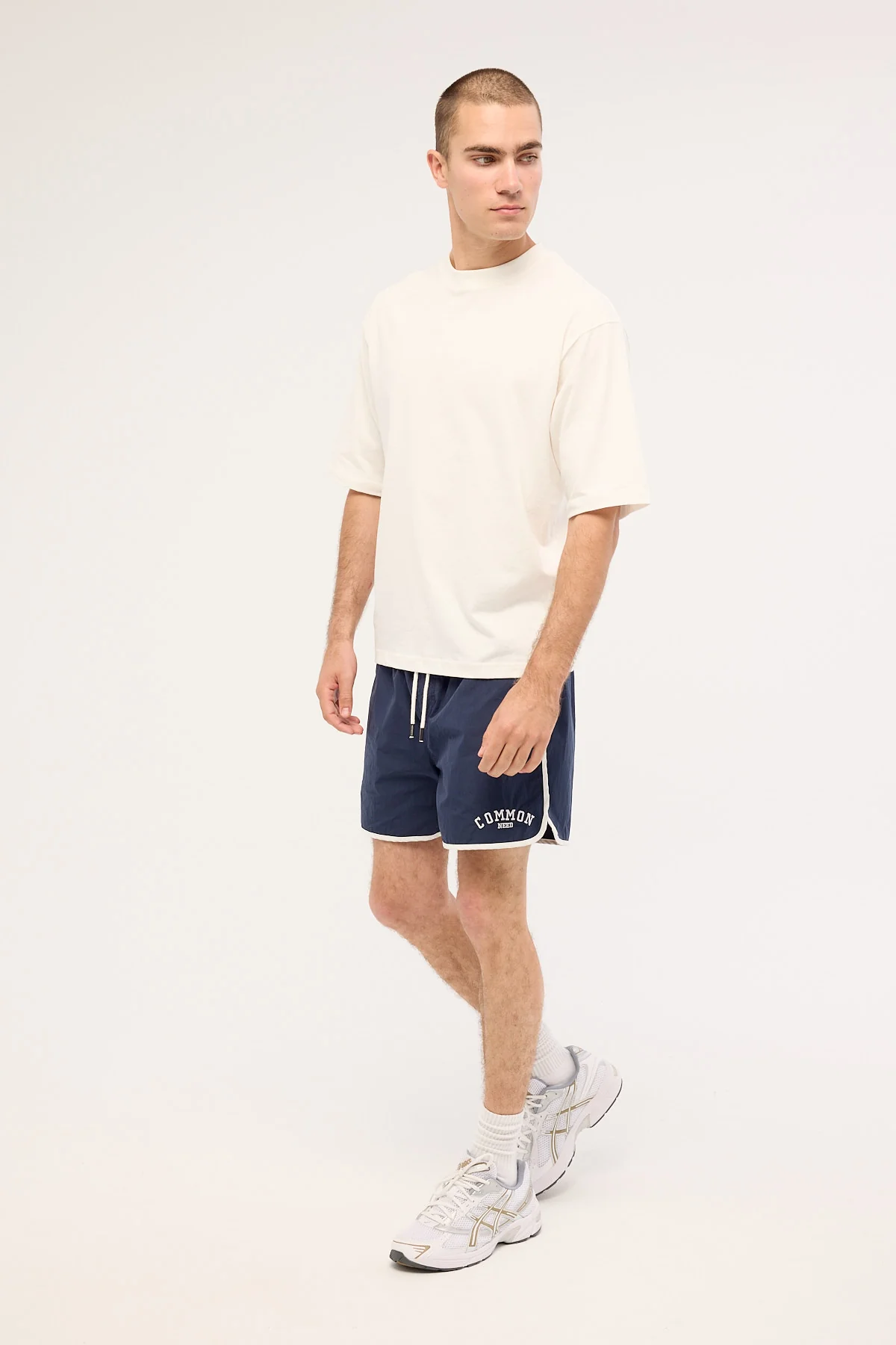 Common Need Collegiate 15 Elastic Waist Short Navy - Image 4