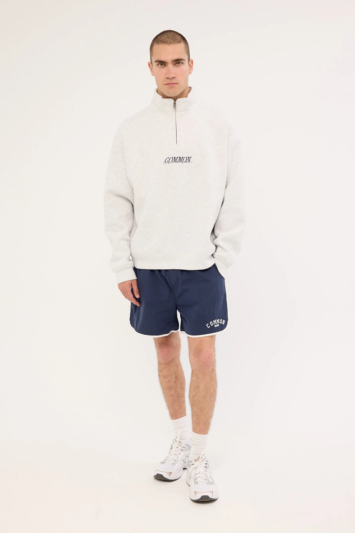 Common Need Collegiate 15 Elastic Waist Short Navy - Image 6