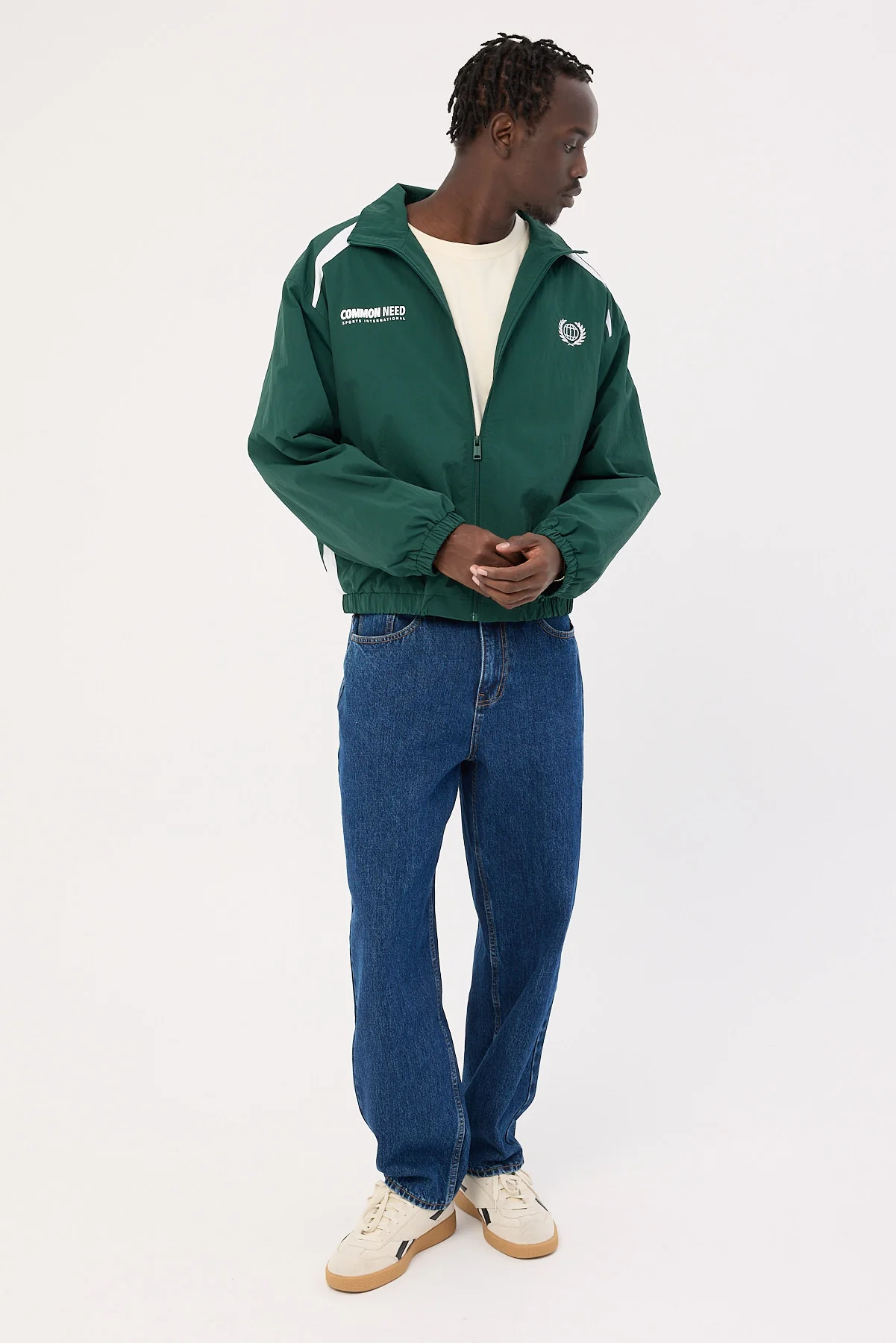 Common Need Colt Panelled Spray Jacket Dark Green - Image 3