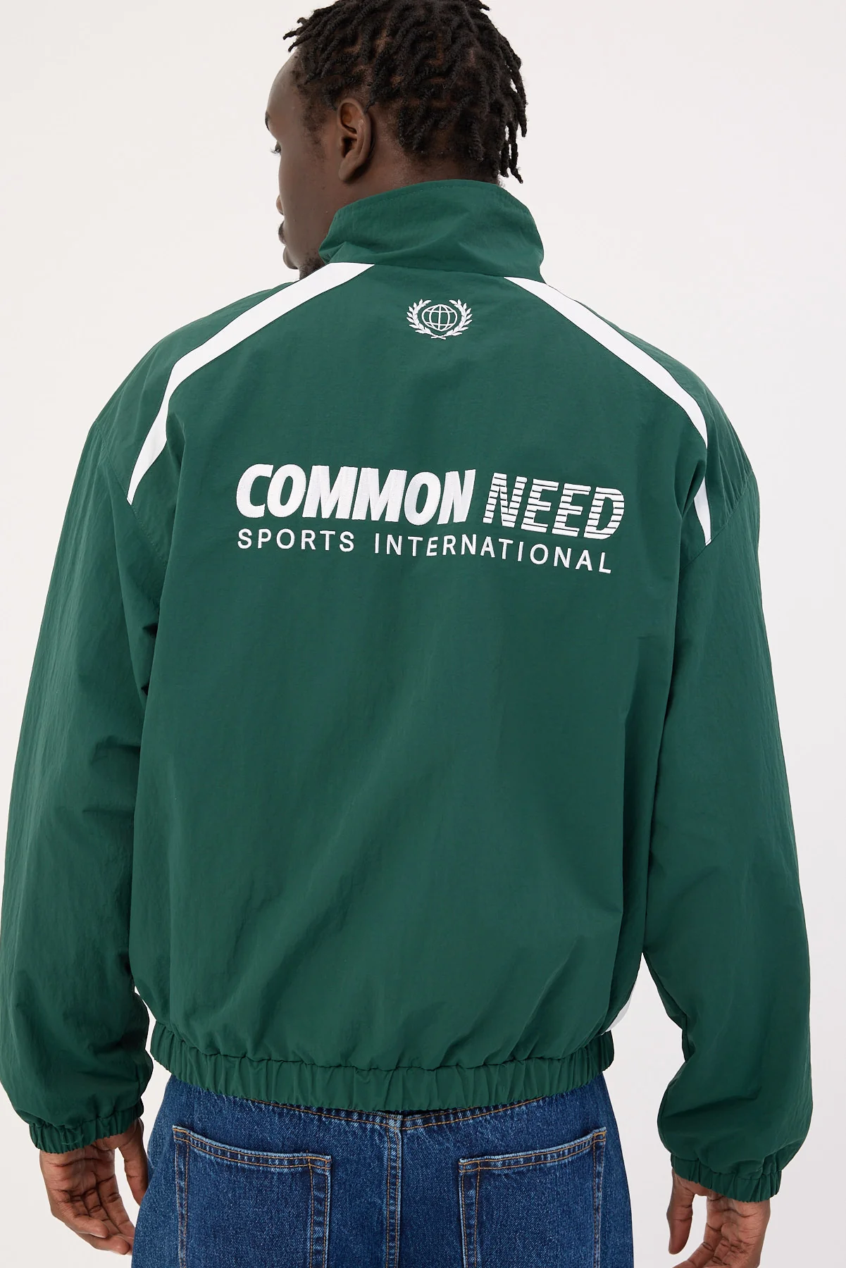 Common Need Colt Panelled Spray Jacket Dark Green - Image 8