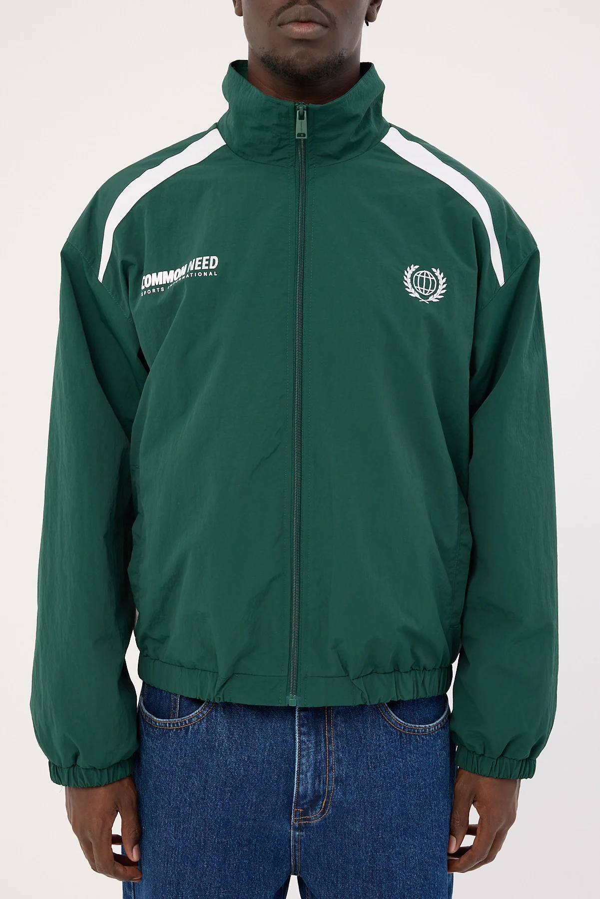 Common Need Colt Panelled Spray Jacket Dark Green - Image 9