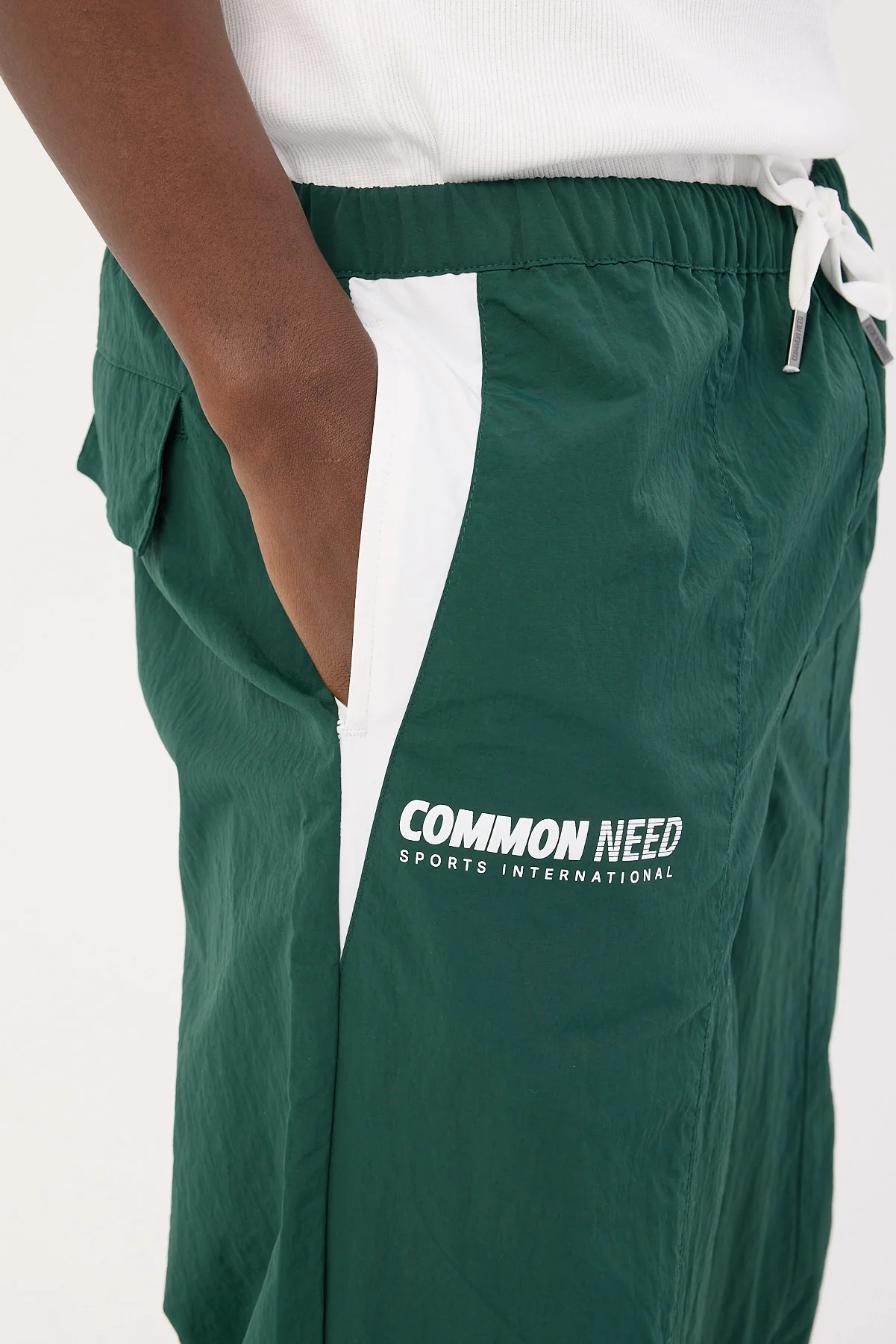Common Need Colt Panelled Track Pant Dark Green - Image 5