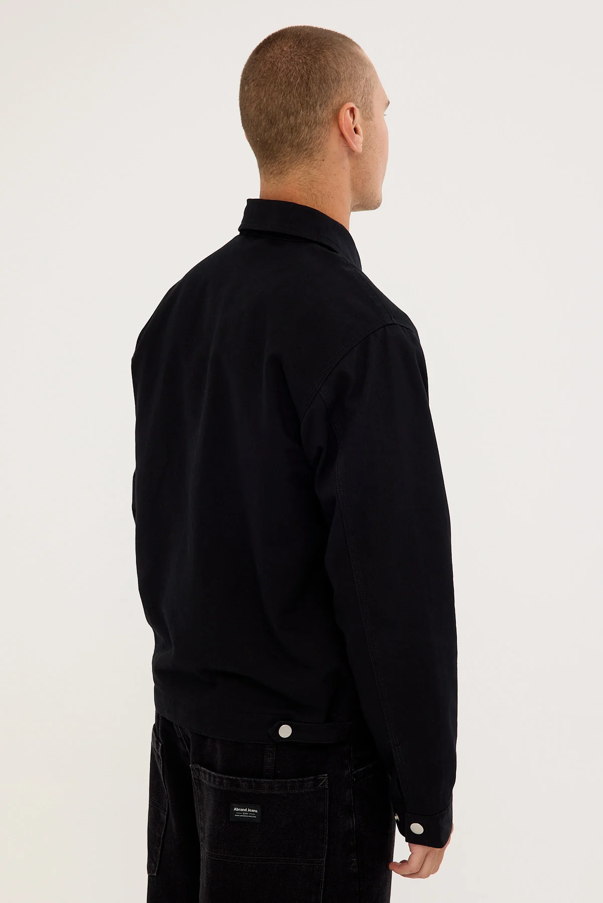 Common Need Colton Clasp Jacket Washed Black - Image 5