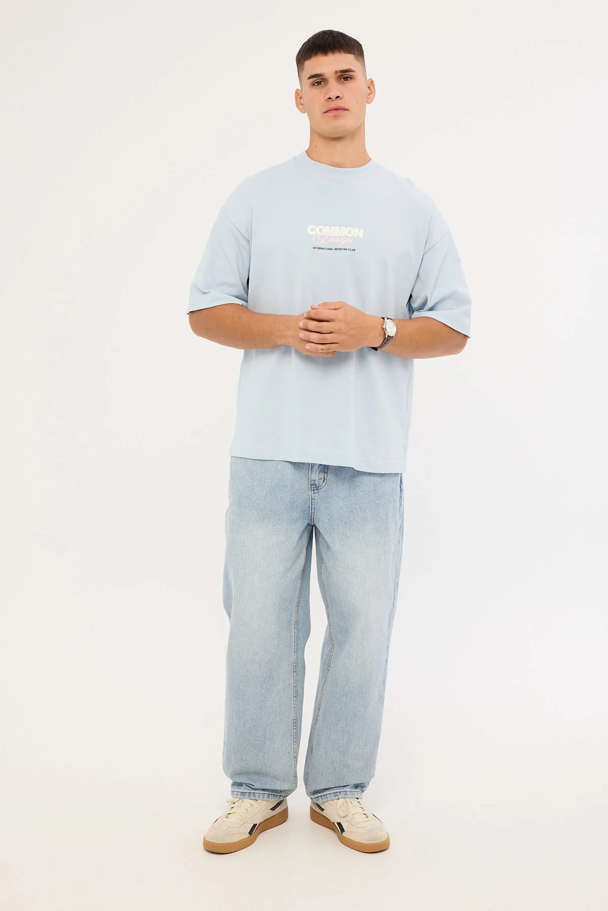 Common Need Compose Heavyweight Easy Tee Misty Blue - Image 2