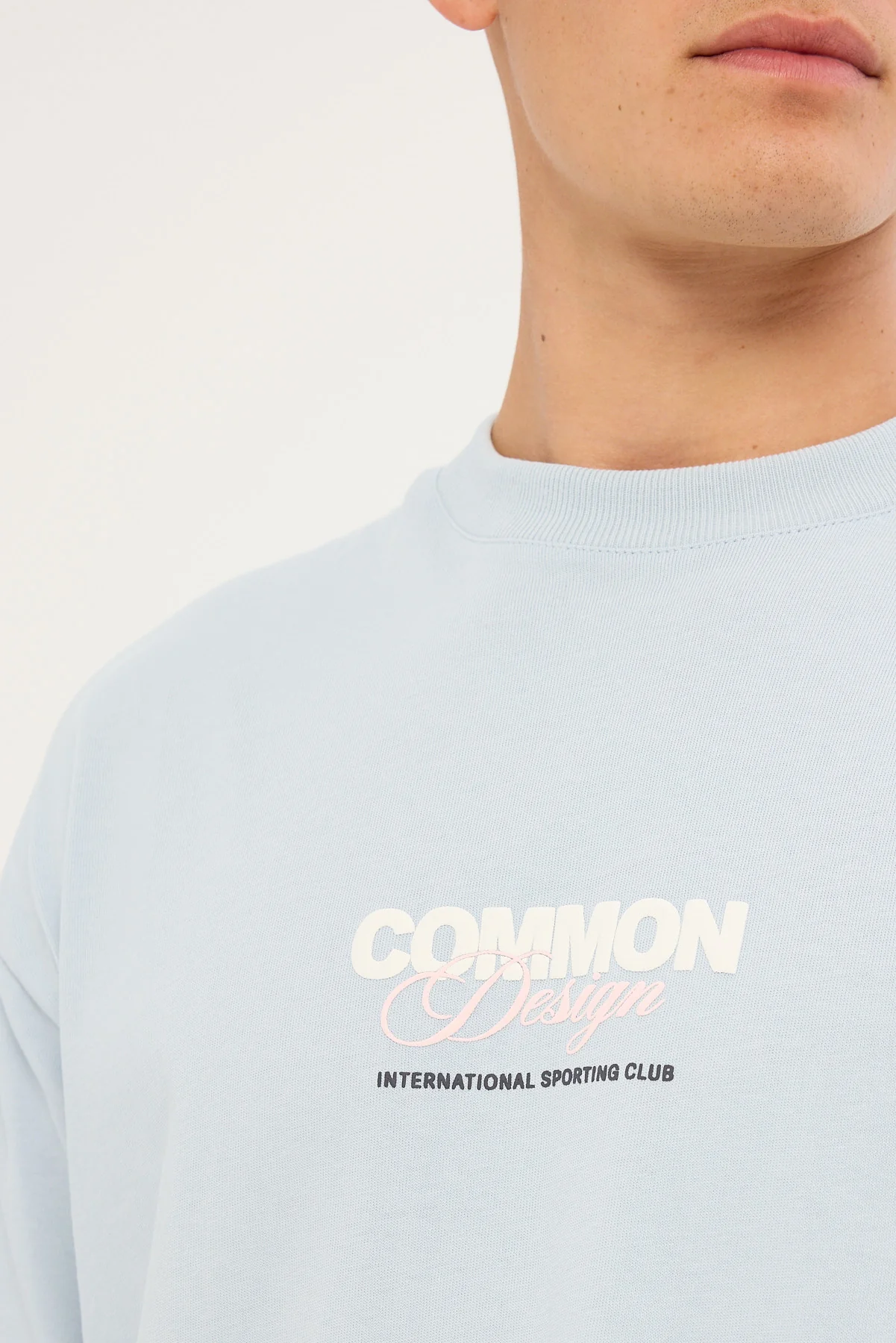 Common Need Compose Heavyweight Easy Tee Misty Blue - Image 4