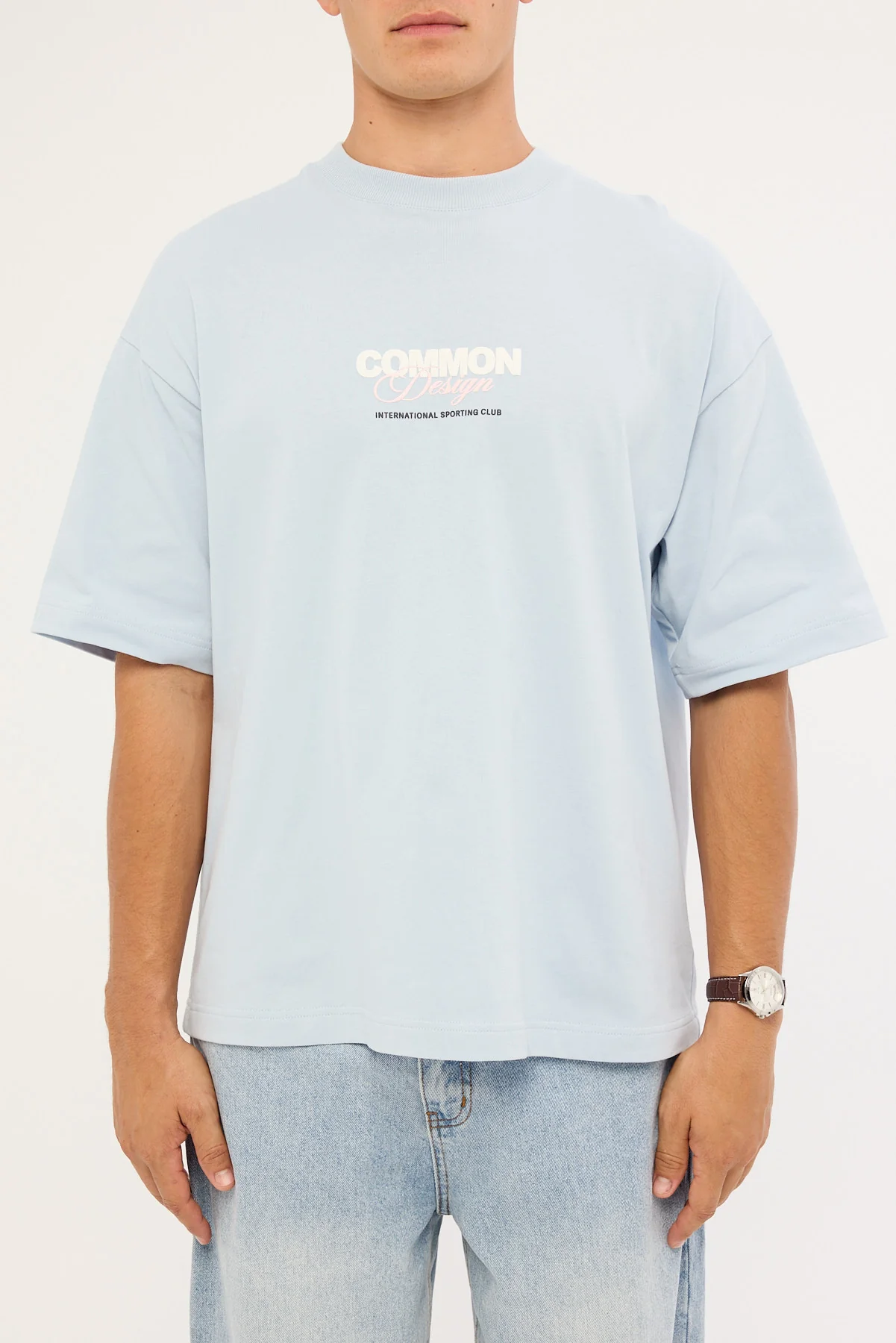 Common Need Compose Heavyweight Easy Tee Misty Blue - Image 7